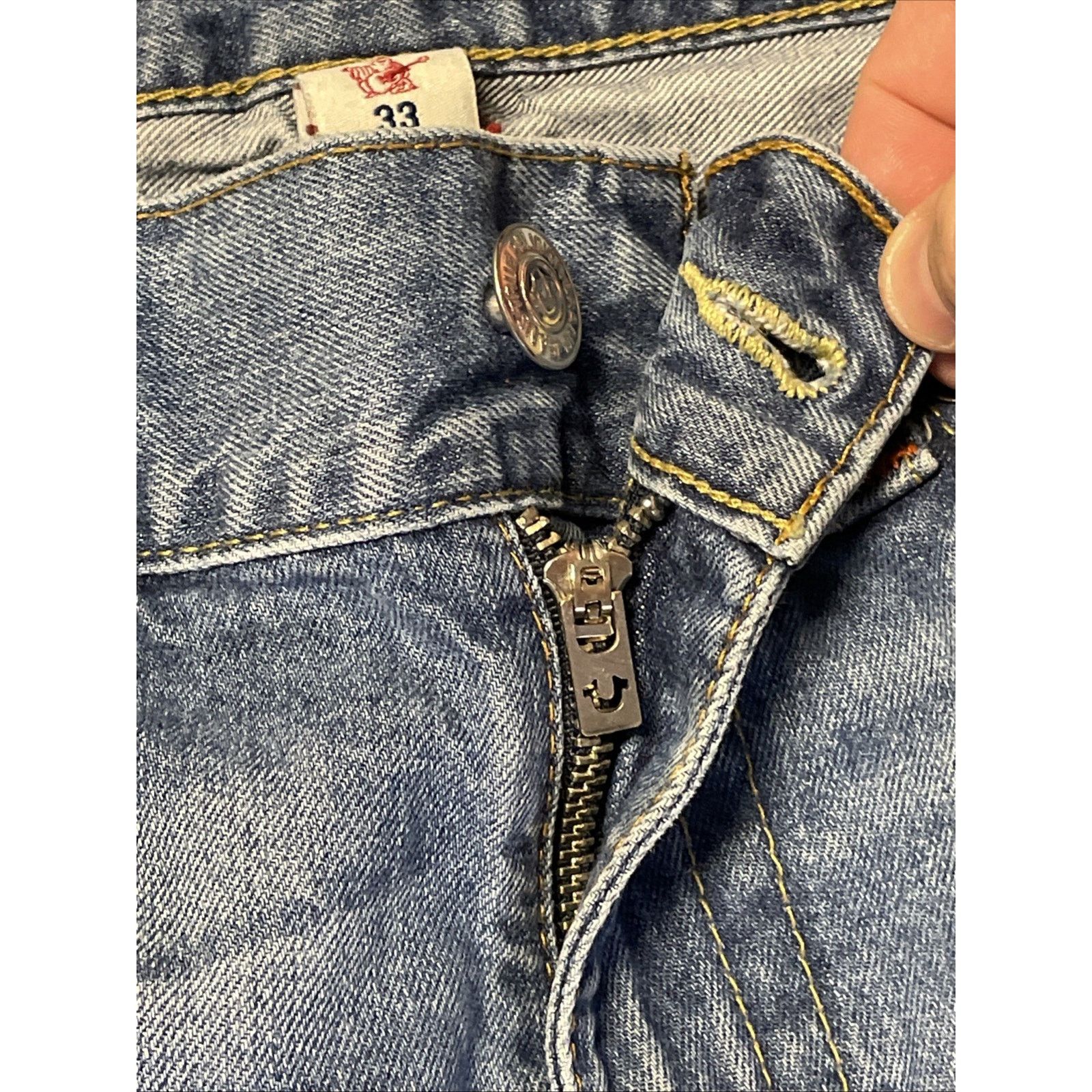 True Religion True Religion Jeans Mens 33x32 Billy Big T Flap Pockets Size US 33 - 16 Thumbnail