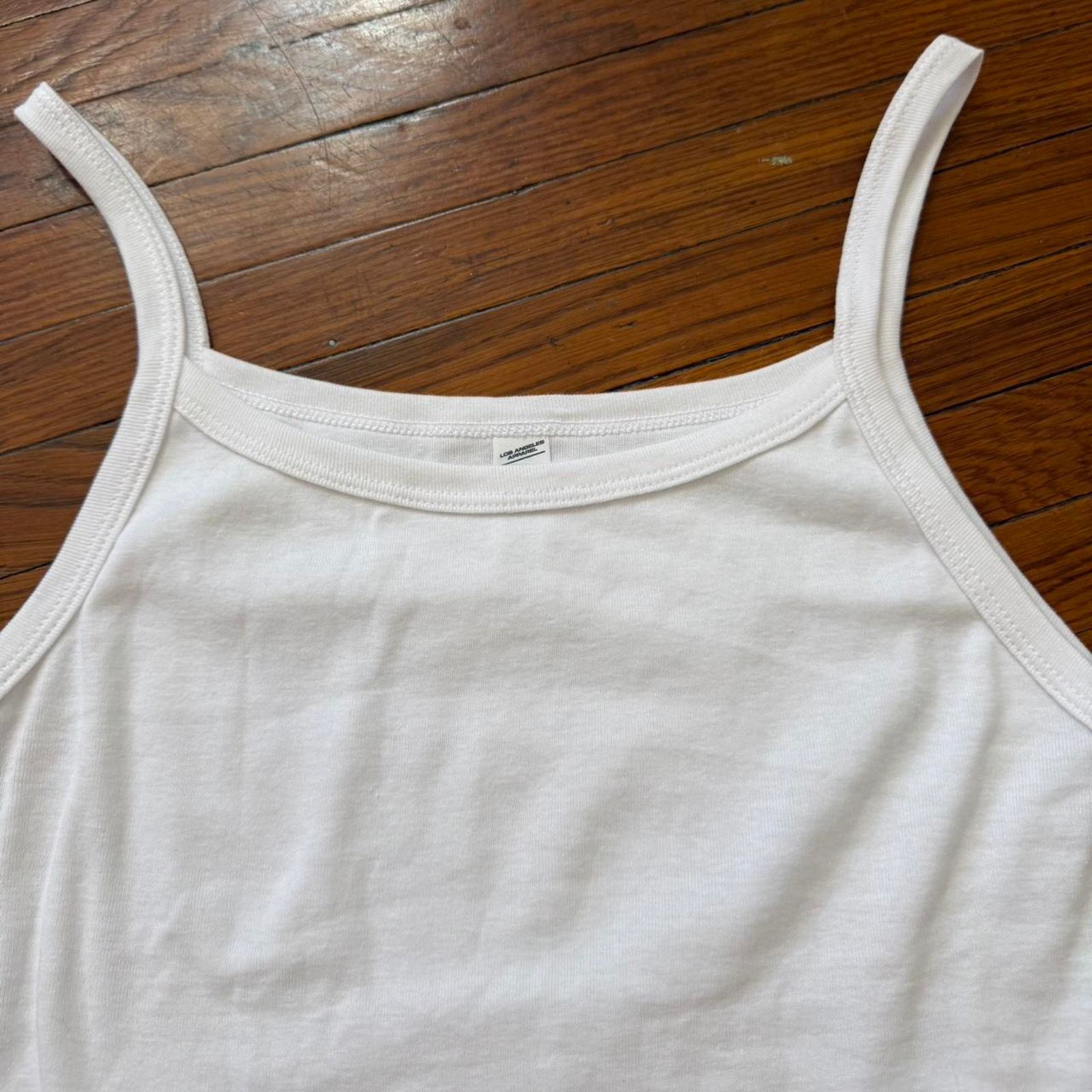 Los Angeles Apparel ✿ Los Angeles apparel cotton baby rib spaghetti tank ✿ Size XL / US 12-14 / IT 48-50 - 3 Thumbnail