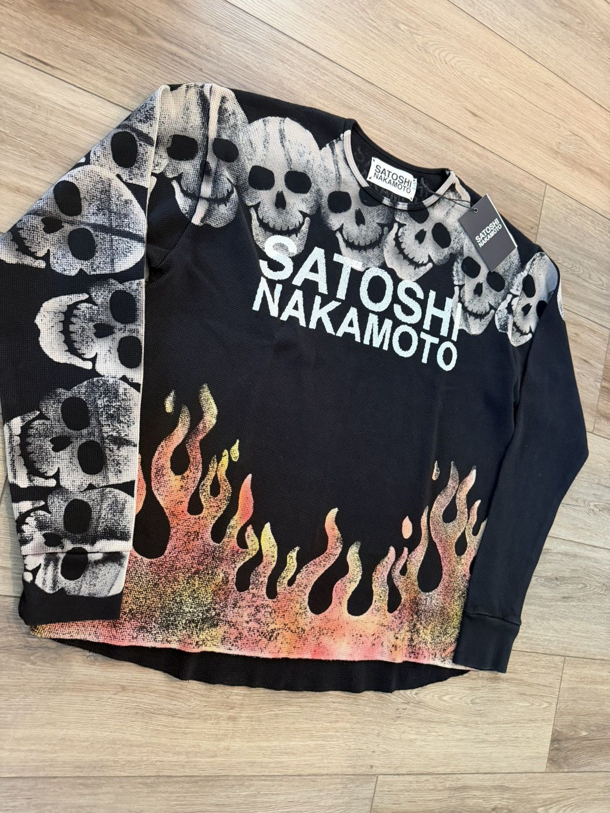 Satoshi Nakamoto Satoshi Nakamoto Lost Boys Skull Thermal Longsleeve Size US XXL / EU 58 / 5 - 2 Thumbnail