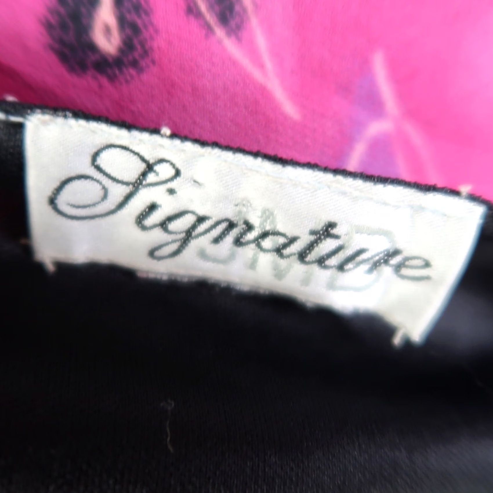 Vintage 90s Vintage JMD Signature Black and Pink Floral Silk Beaded Tunic Top Size L / US 10 / IT 46 - 5 Thumbnail