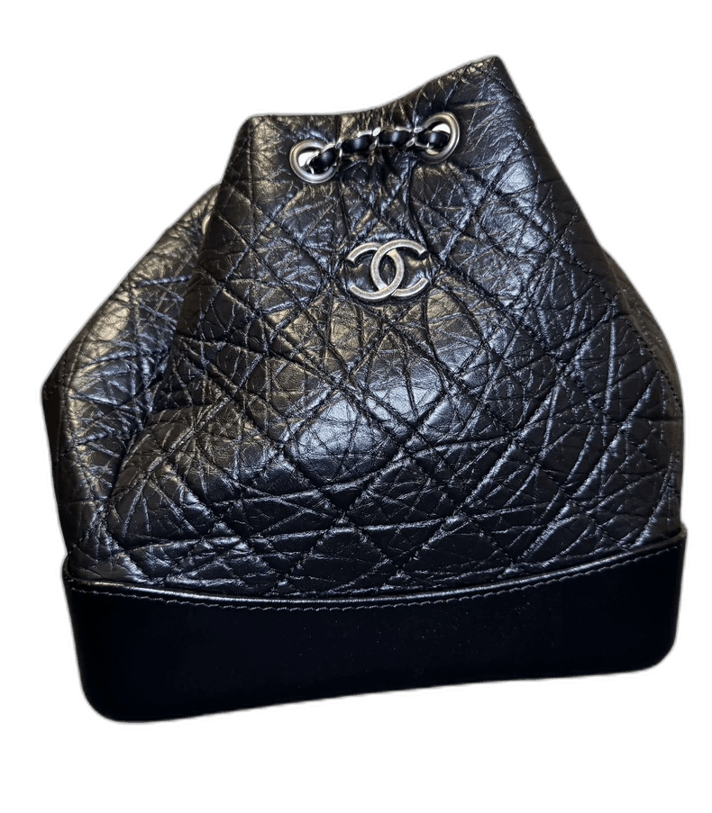 Chanel Chanel Black Quilted Leather Backpack with Chain Size ONE SIZE - 1 Thumbnail