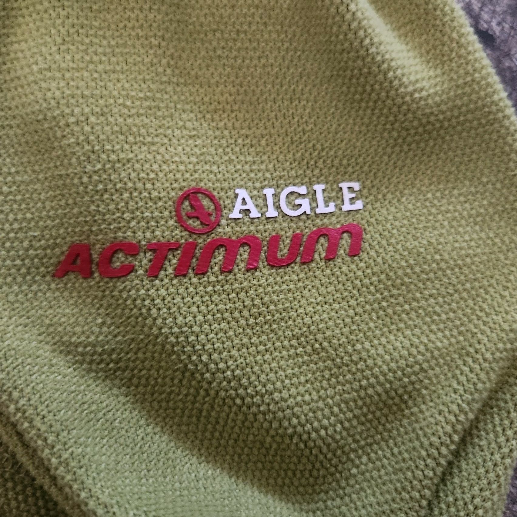 Aigle AIGLE Actimum 1/4 Zip Mens XL Green Mock Neck Knit Pullover Outdoors Hiking Shirt Size US XL / EU 56 / 4 - 5 Thumbnail