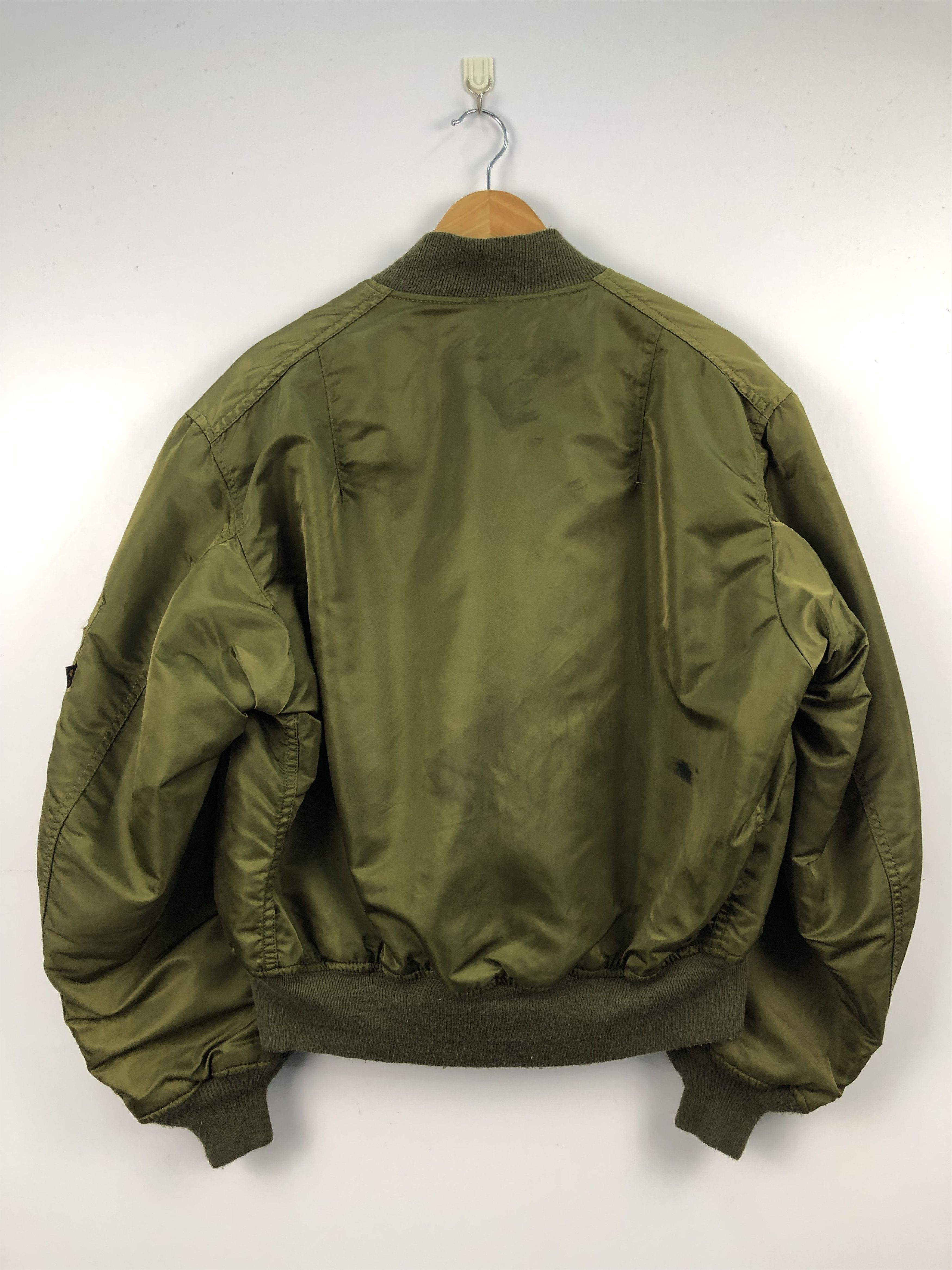 Alpha Industries Vintage 90s Alpha Industries Military Bombers Jacket J0073 Size US L / EU 52-54 / 3 - 2 Thumbnail