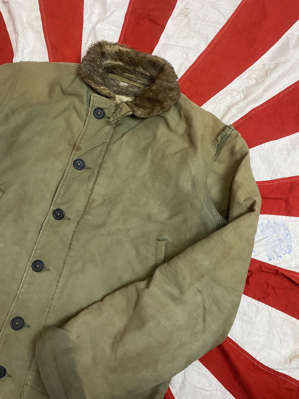 Vintage USN N-1 DECK JACKET FIRST PATTERN 1943 US ARMY Size US M / EU 48-50 / 2 - 1 Thumbnail