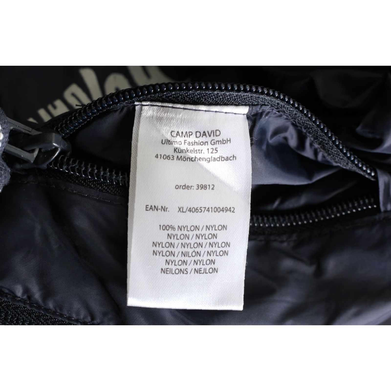 Vintage CAMP DAVID Quilted Padded Jacket Men XL MJ6034 Blue Colour Branding Logo Casual Travel Jacket Size US XL / EU 56 / 4 - 6 Thumbnail