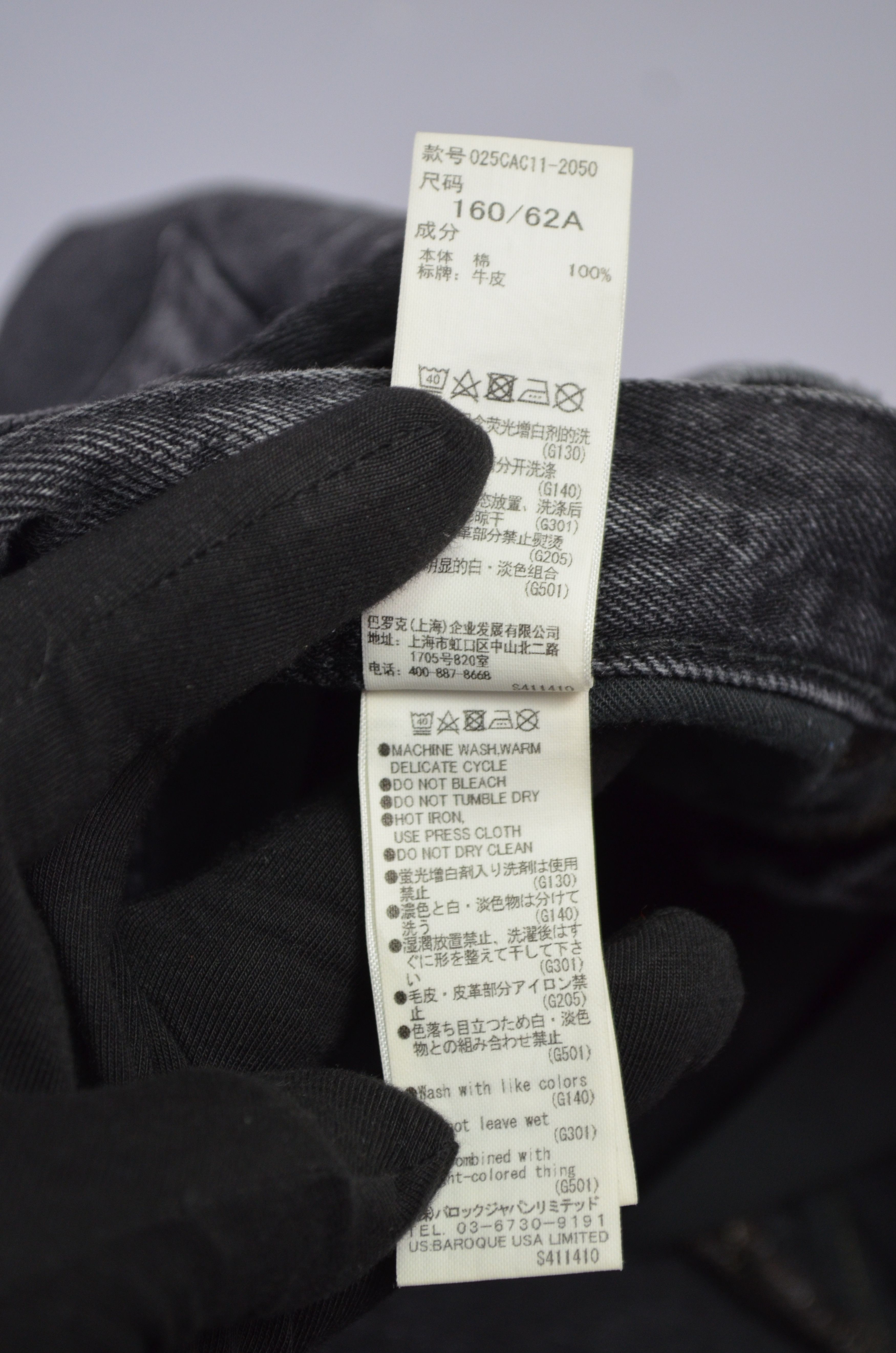 Designer × MOUSSY MOUSSY VINTAGE Staley Tapered Ankle Jeans Black Size 26 $350 Size 26" / US 2 / IT 38 - 15 Thumbnail