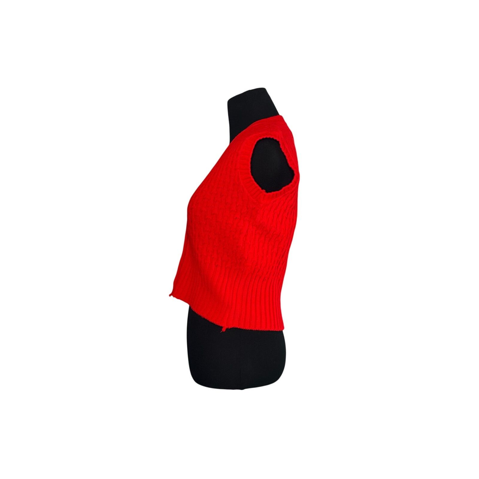 Vintage Vintage red buttoned sweater vest size Small Size S / US 4 / IT 40 - 9 Thumbnail