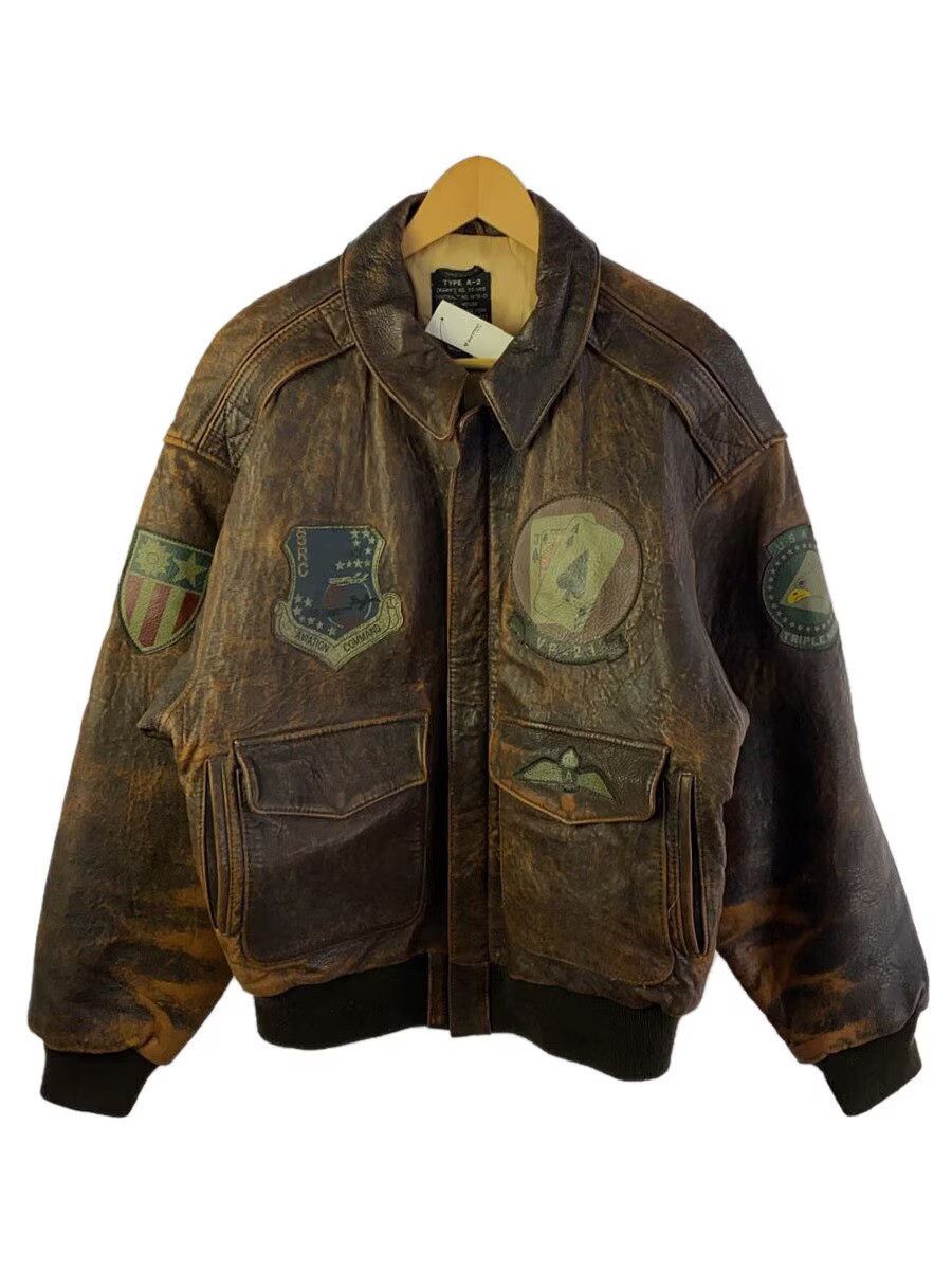 Avirex Avirex A-2 Leather Flight Jacket Brown Size US L / EU 52-54 / 3 - 1 Thumbnail