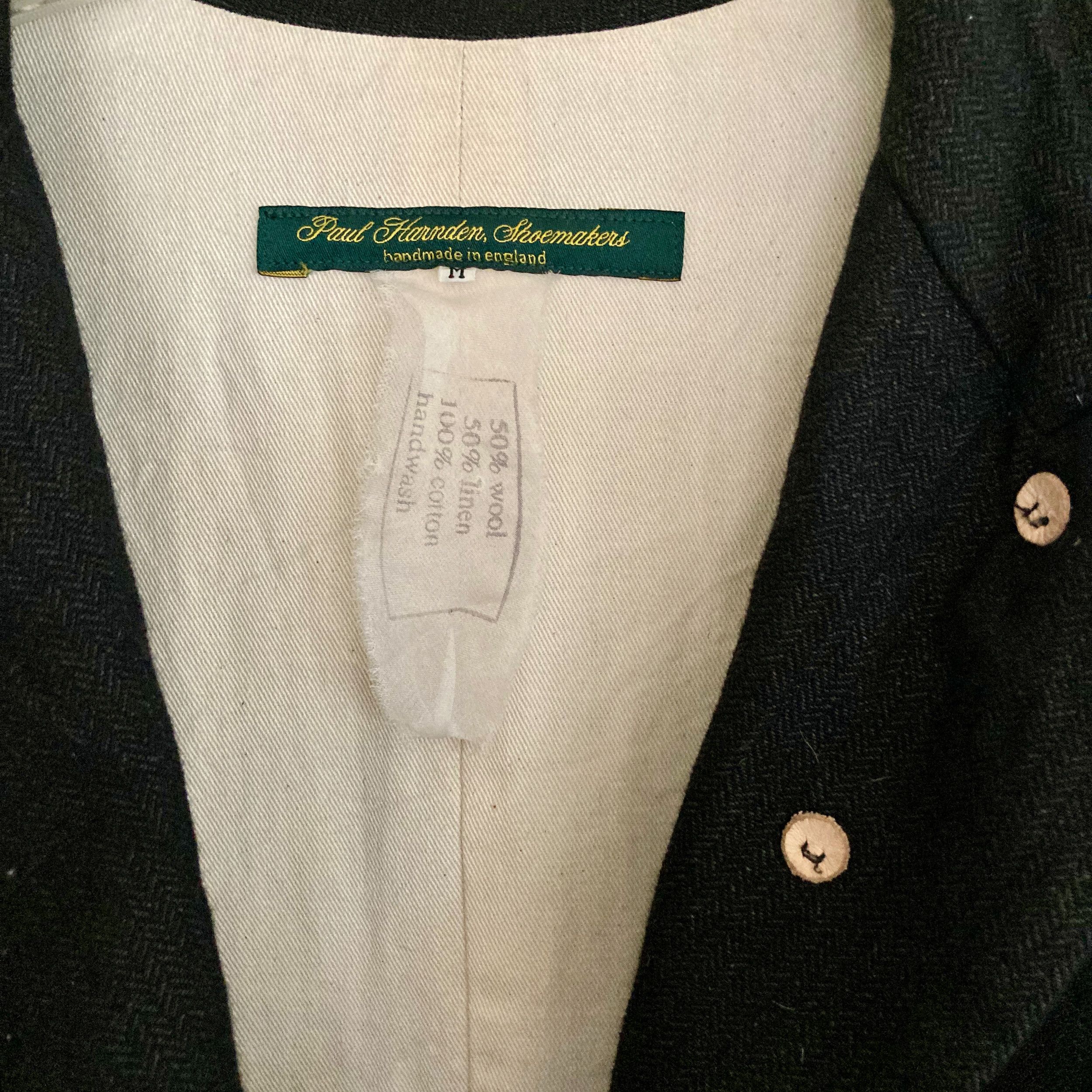 Paul Harnden Shoemakers Herringbone Tweed Long Bustle Coat Size M / US 6-8 / IT 42-44 - 6 Thumbnail