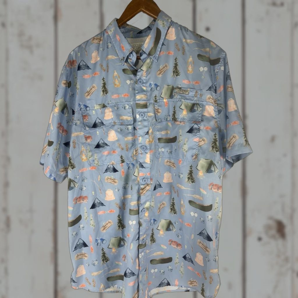 Vintage Ocean Coast Ocean Coast Fishing Button Up Men’s Size M Gear Multi Size US M / EU 48-50 / 2 - 1 Thumbnail