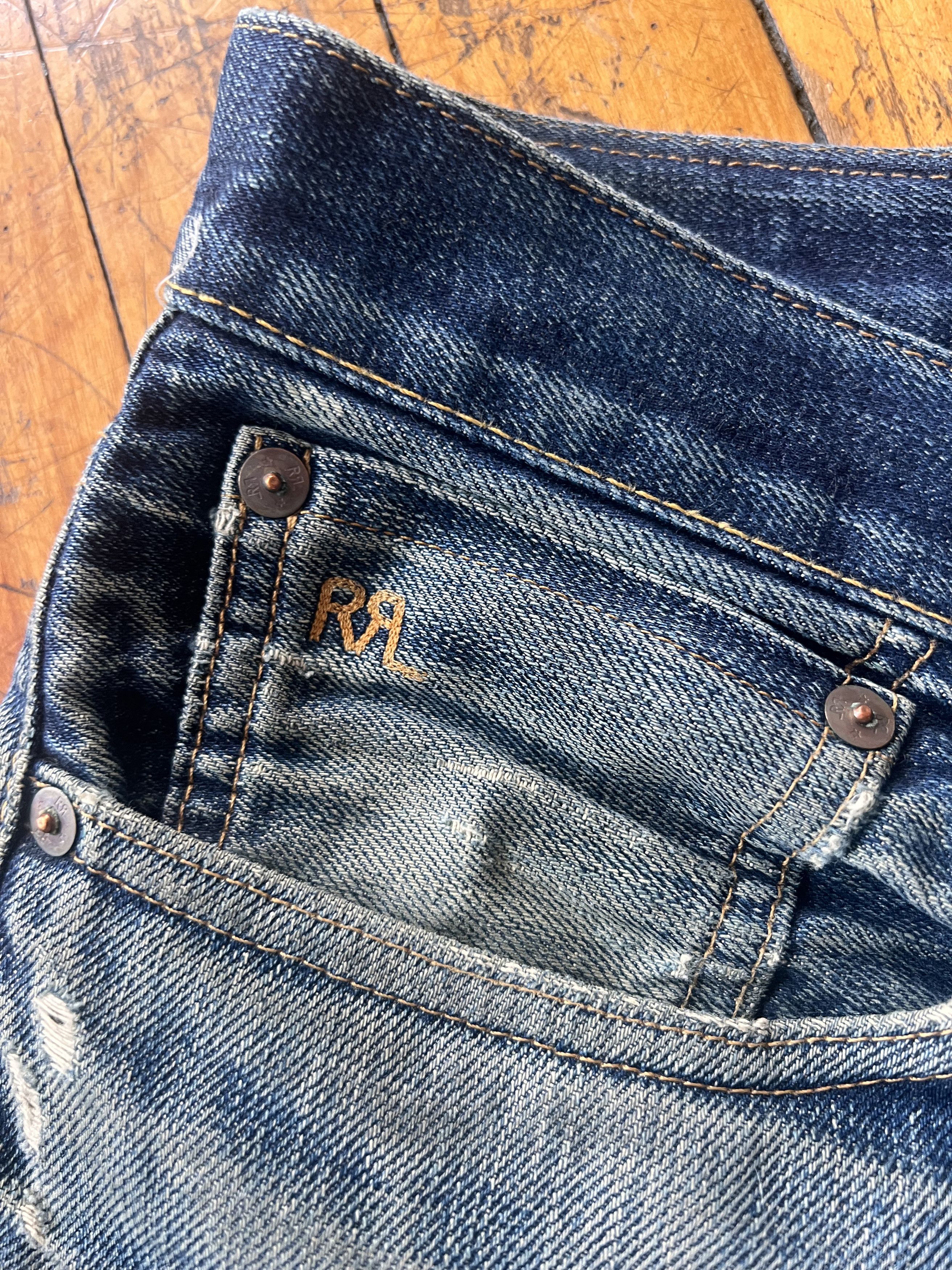 RRL Ralph Lauren RRL Straight Raw Denim - 32 x 30 Size US 32 / EU 48 - 6 Thumbnail