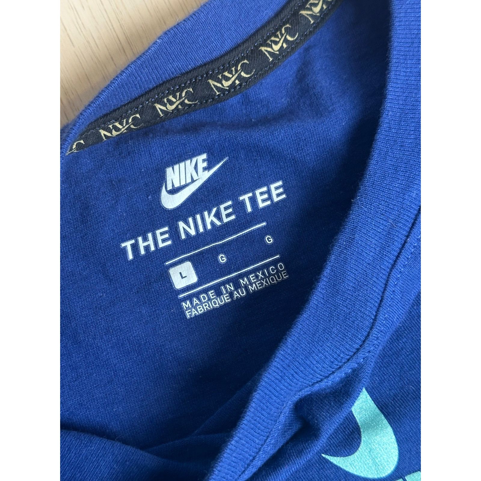 Nike Vintage Nike NYC Blue T-Shirt for World Cup - Size L Kid's Size US L / EU 52-54 / 3 - 8 Thumbnail