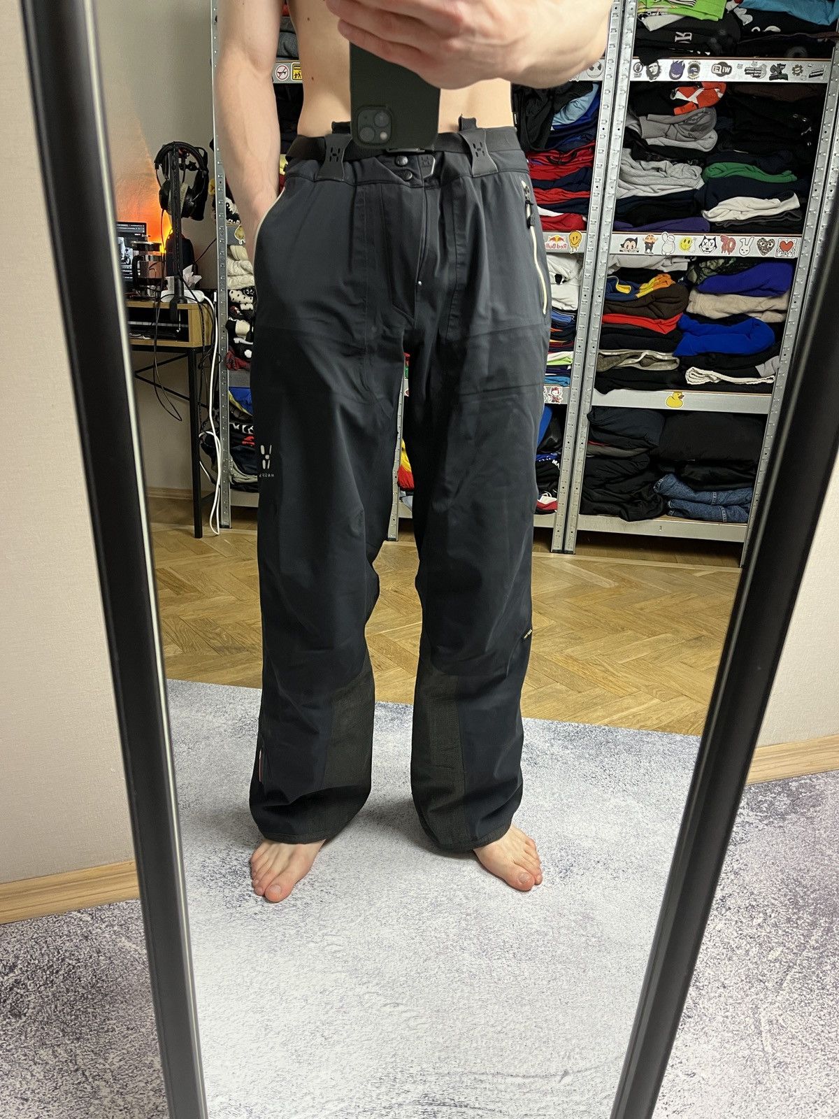 Goretex × Haglofs Haglofs Gore-Tex Recco SoftShell Ski Snow Pants Outdoor Rare Size US 31 - 3 Thumbnail