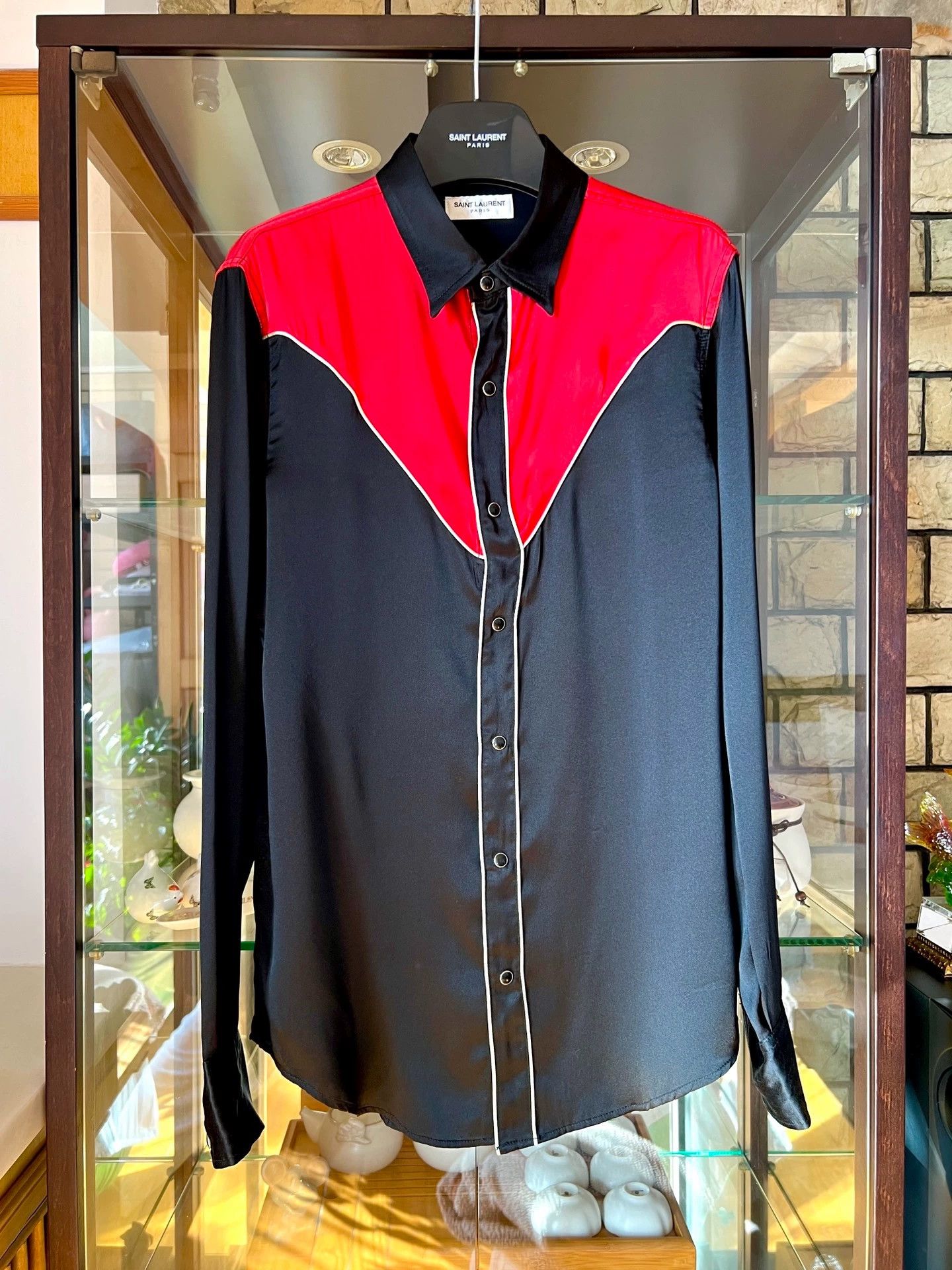 Saint Laurent Paris Saint Laurent Paris Pointed collar shirt Size US XL / EU 56 / 4 - 1 Thumbnail