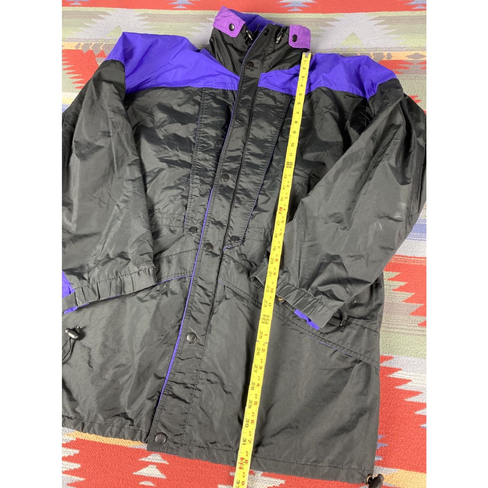 Vintage VINTAGE Sierra Sport Parka Windbreaker Jacket M 90s Black Purple Mens Jacket Size US M / EU 48-50 / 2 - 4 Thumbnail