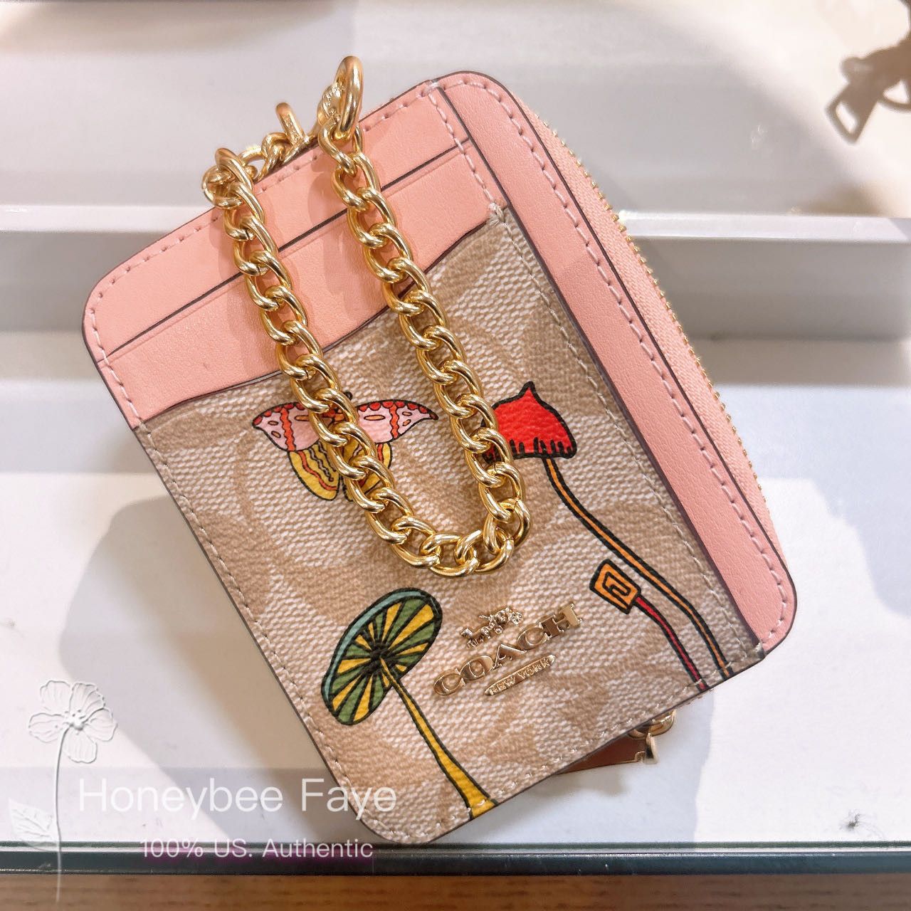 Coach Coach X Observed By Us Zip Card Case In Signature Canvas Size ONE SIZE - 4 Thumbnail