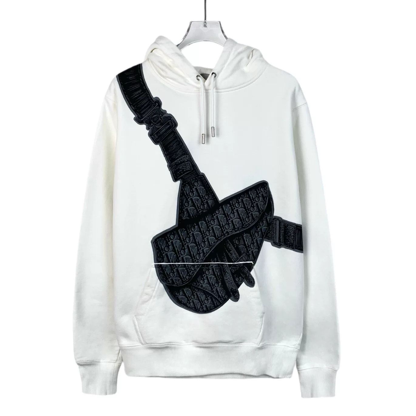 Dior dior white logo hoodie with drawstring Size US XS / EU 42 / 0 - 1 Thumbnail