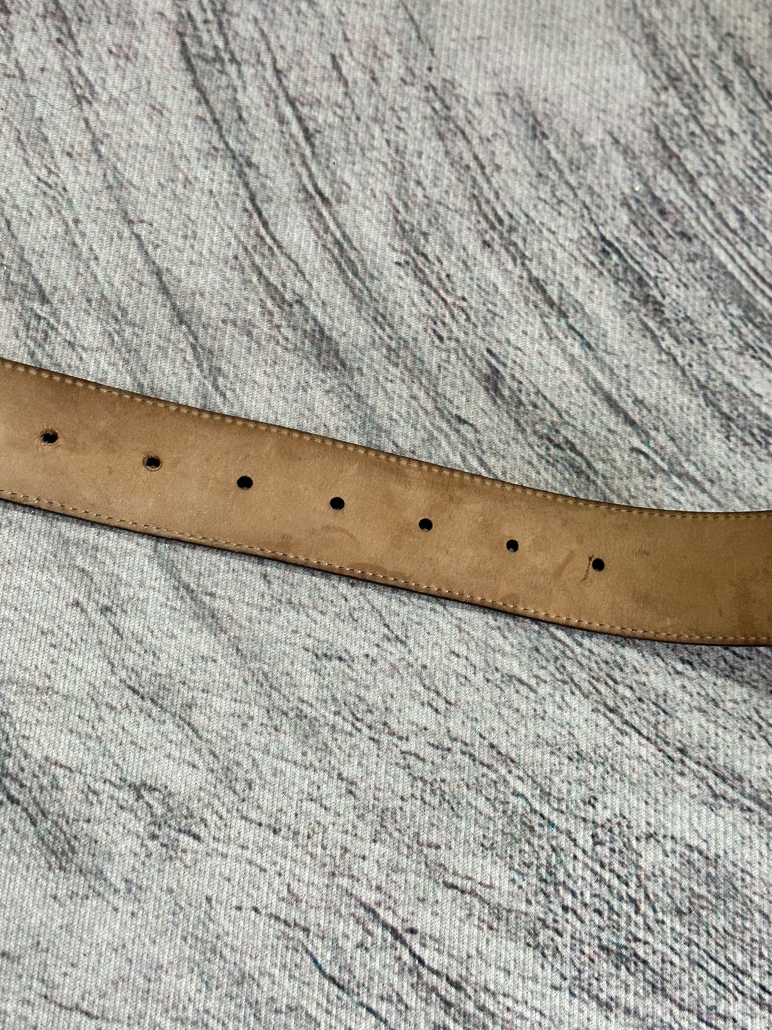 Gucci Gucci Belt Guccissima GG Monogram Black Leather Interlocking Size ONE SIZE - 7 Thumbnail
