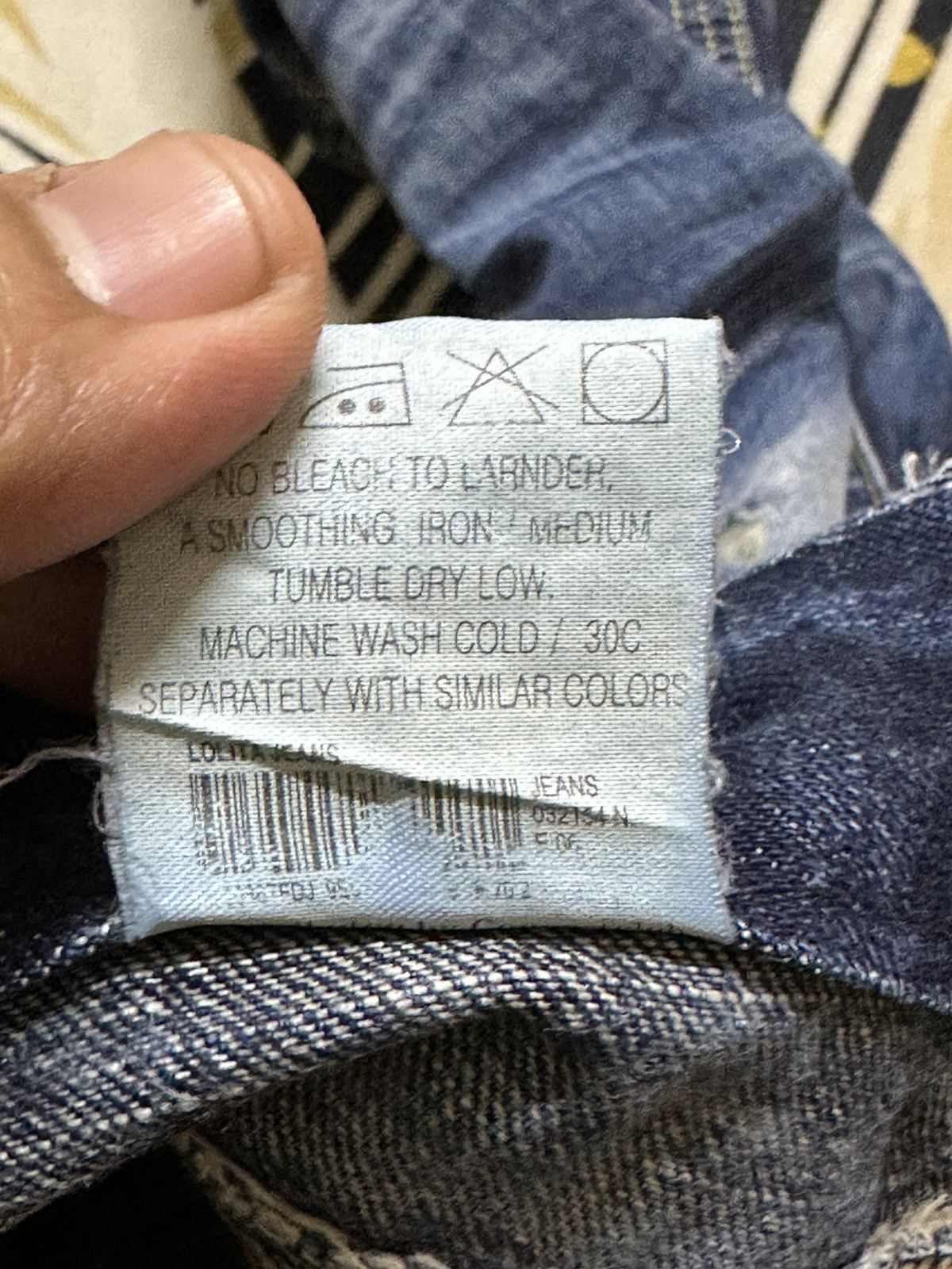 Junya Watanabe Vintage Lolita Flare Faded Whiskers Grunge Distressed Denim Size US 29 - 10 Thumbnail