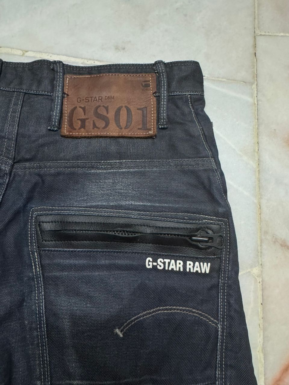 G-Star 💥3D Powell💥90s Style G Star Raw Mudwash Black Denim Sick Size US 27 - 21 Thumbnail