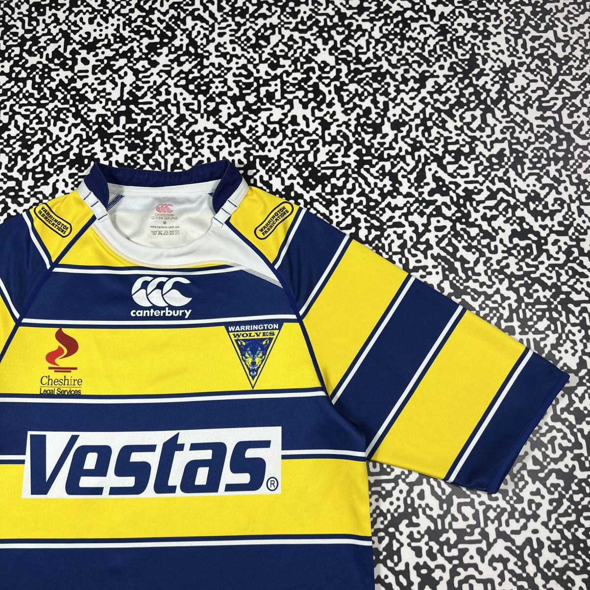 Canterbury of New Zealand Vintage Y2K Warrington Wolves Elliott Rugby Jersey Retro Size US M / EU 48-50 / 2 - 14 Thumbnail