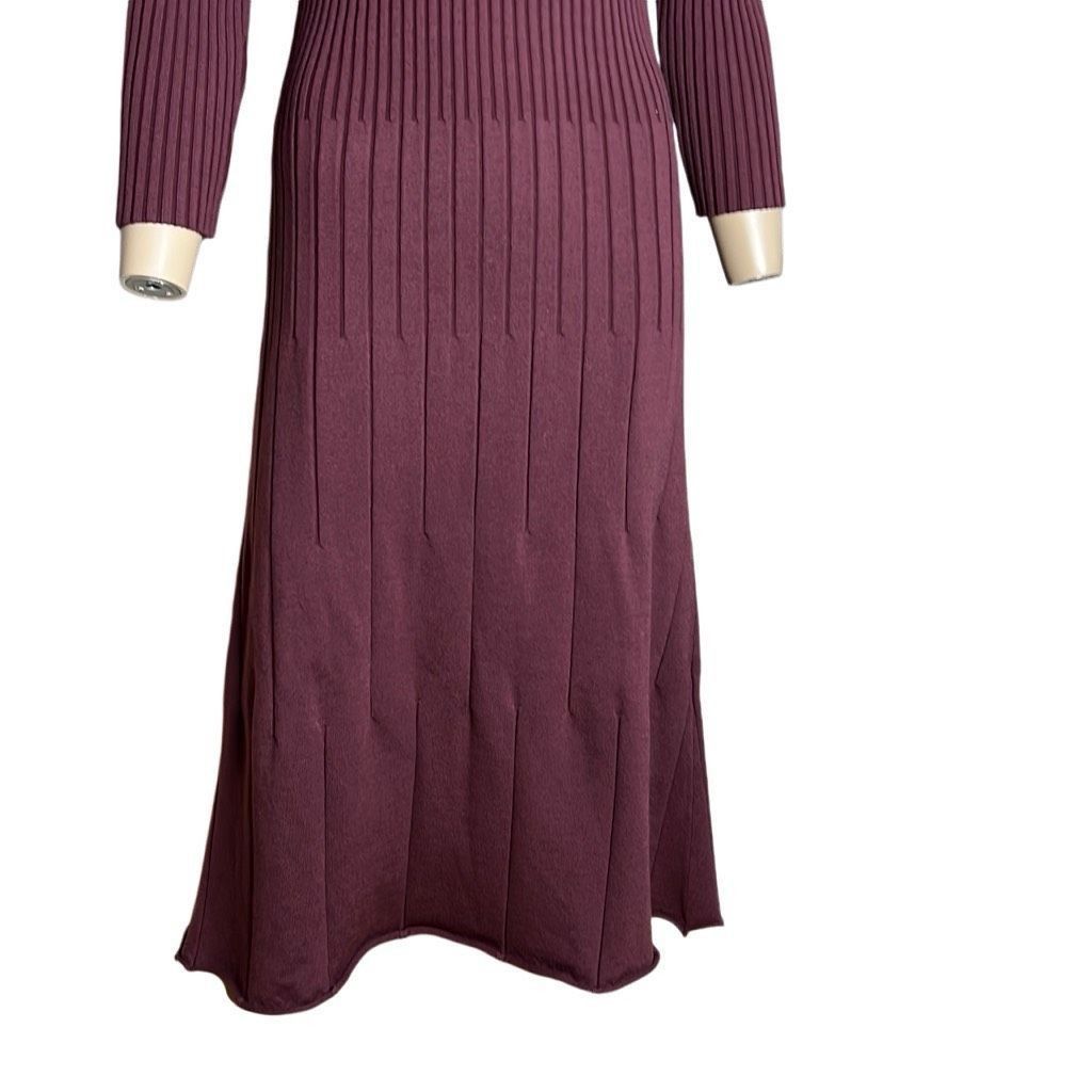 Wolford Wolford Merino Wool Rib Dress Burgundy NWT M Size M / US 6-8 / IT 42-44 - 8 Thumbnail