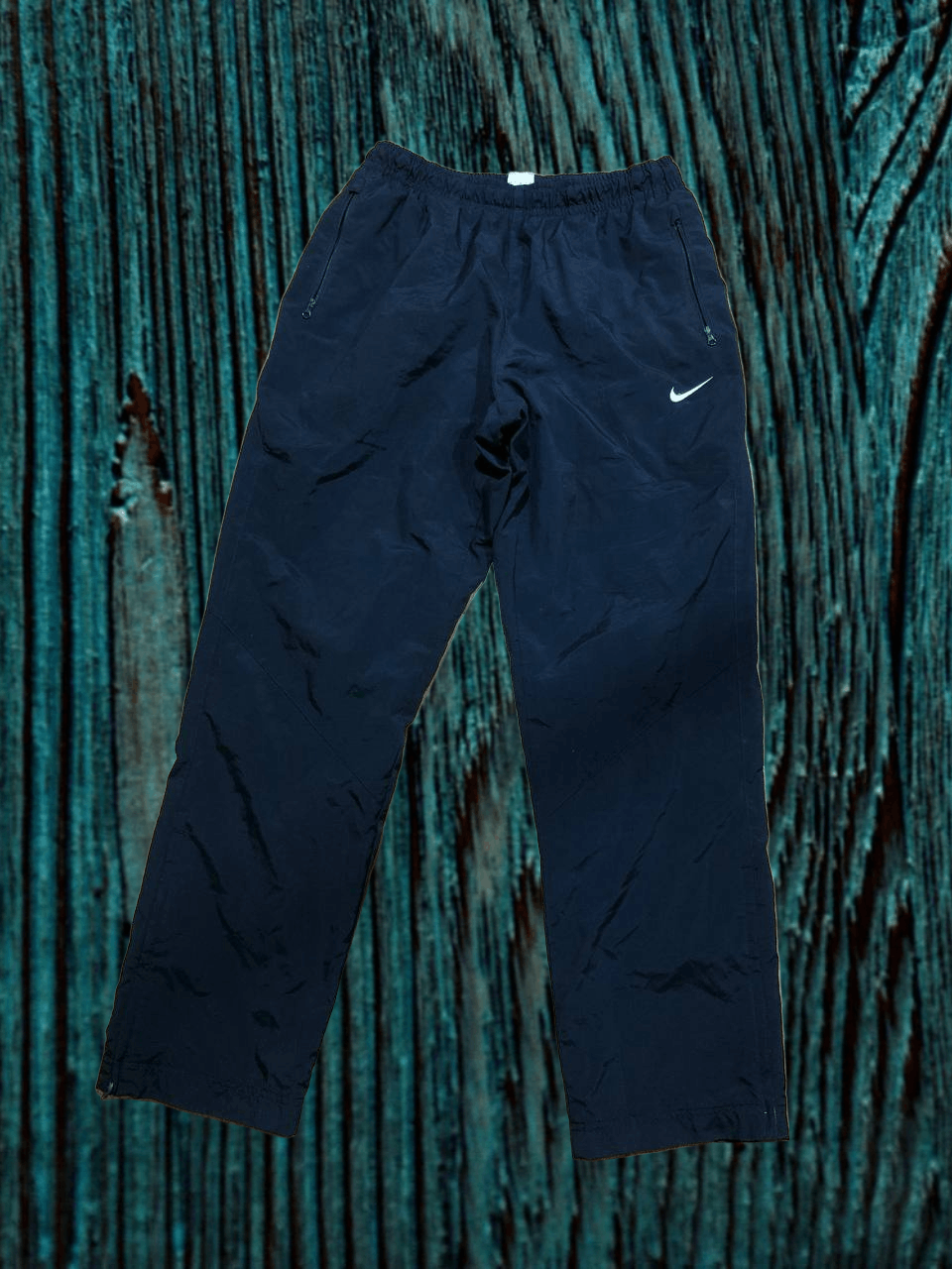 Nike Vintage Nike Nylon Track Pants Swoosh Baggy Y2K 90s Drill Size US 32 / EU 48 - 1 Thumbnail