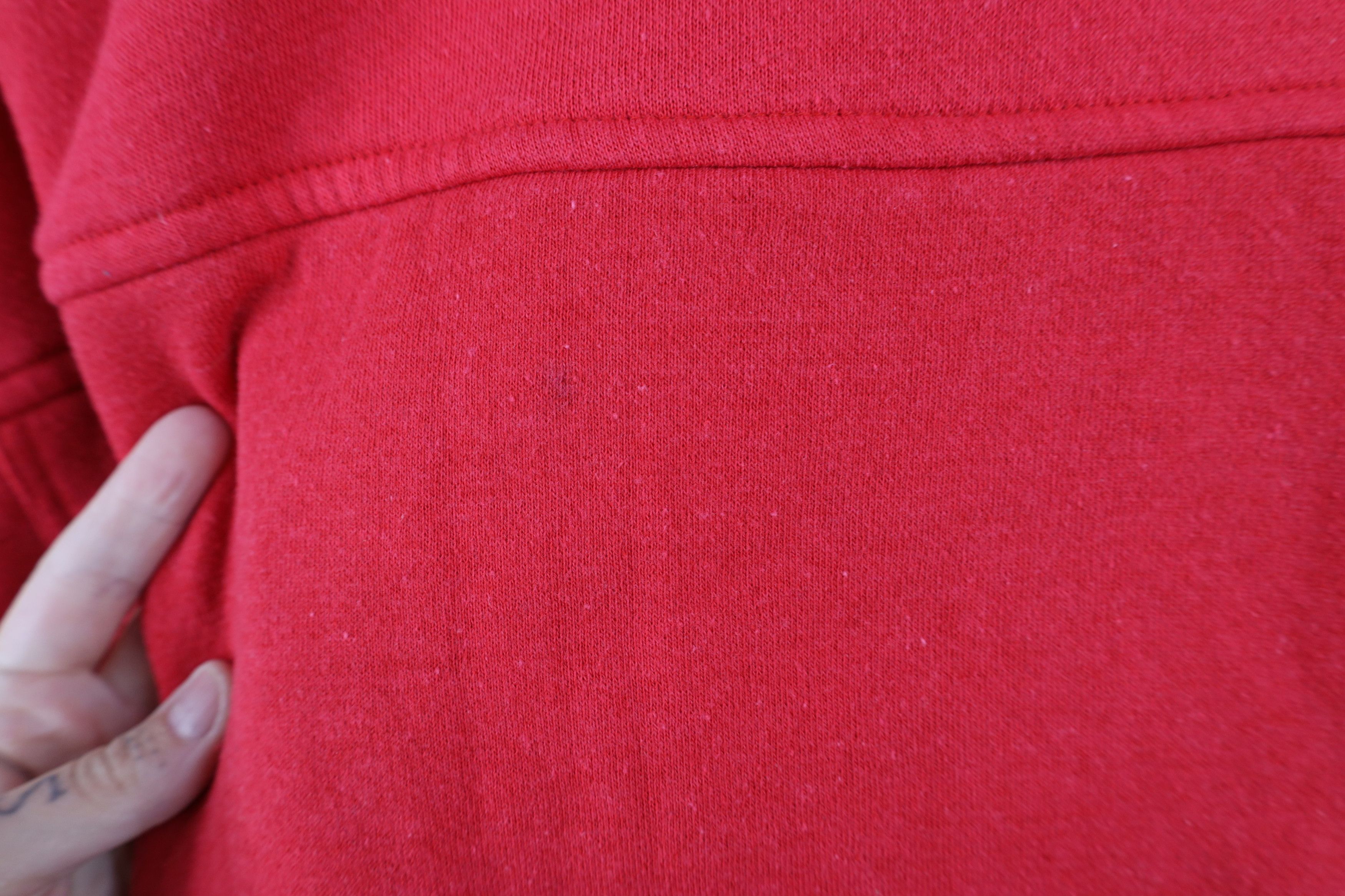 Vintage Vintage 90s Streetwear Waffle Knit Lined Double Wall Hoodie Size US L / EU 52-54 / 3 - 5 Thumbnail