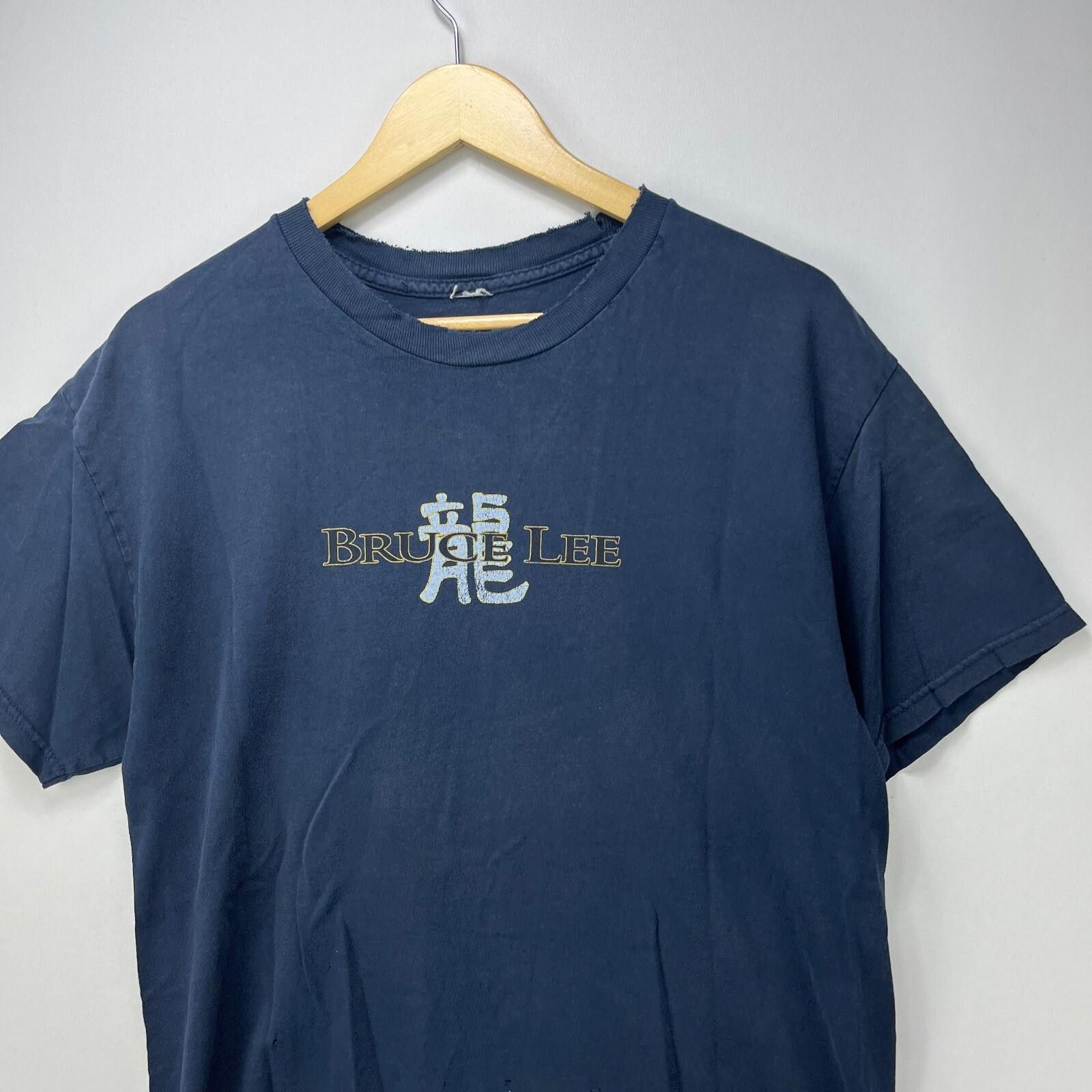 Vintage Vintage '90s Bruce Lee Graphic T-Shirt Large Dragon's Roar Size US L / EU 52-54 / 3 - 5 Thumbnail