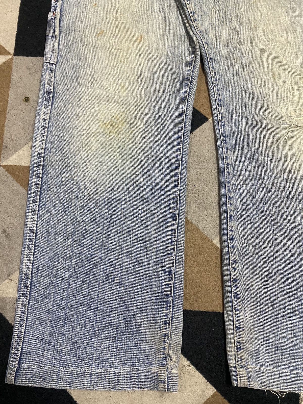 Japanese Brand Distressed Vintage Blue Denim Carpenter Jeans With a Relaxed Size US 38 / EU 54 - 7 Thumbnail