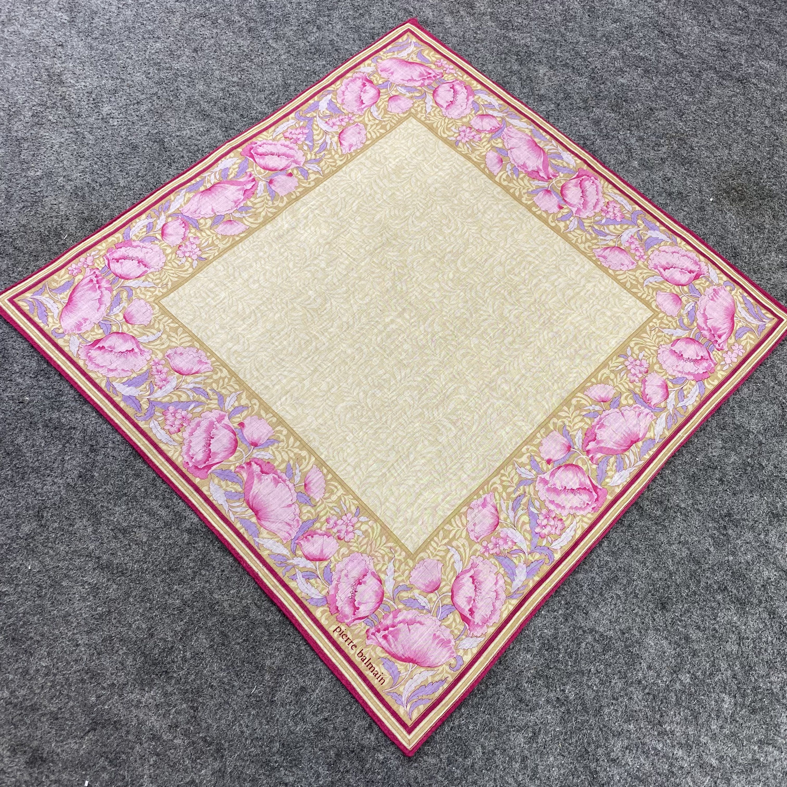 Pierre Balmain Pierre Balmain Handkerchief / Bandana / Neckerchief-B489 Size ONE SIZE - 4 Thumbnail