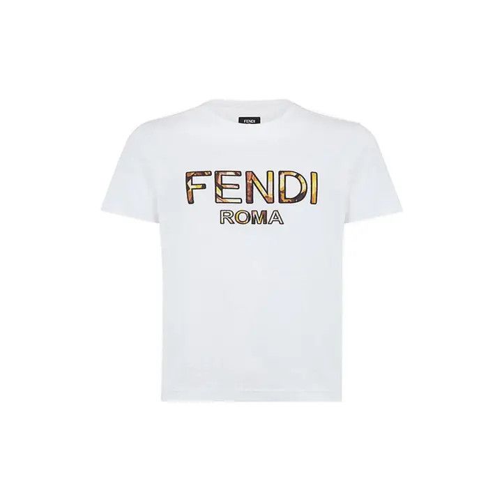 Fendi Fendi Men's Cotton Short Sleeve T-Shirt 0079 Size US M / EU 48-50 / 2 - 1 Thumbnail