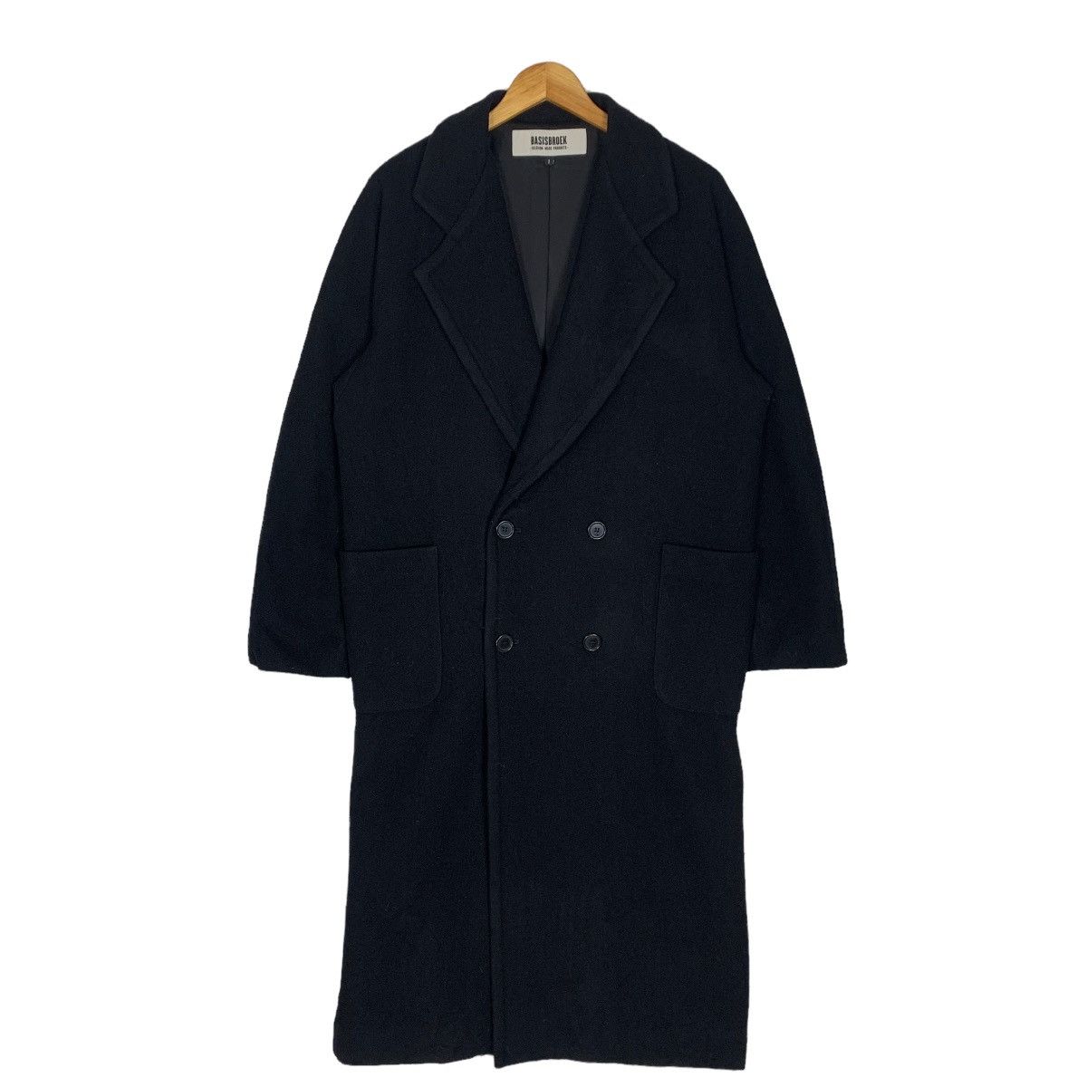 BASISBROEK BASISBROEK Long Wool Coat Jacket Size US M / EU 48-50 / 2 - 1 Thumbnail