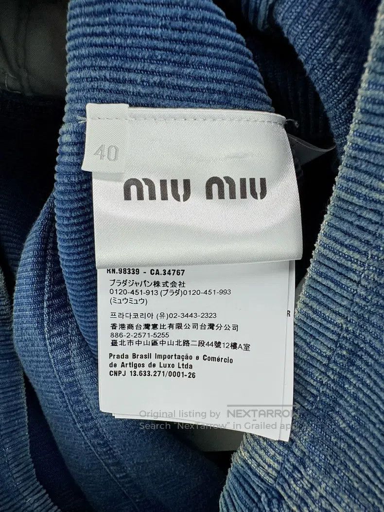 Miu Miu Miu Miu 40 Corduroy letter LOGO dress Size S / US 4 / IT 40 - 4 Thumbnail