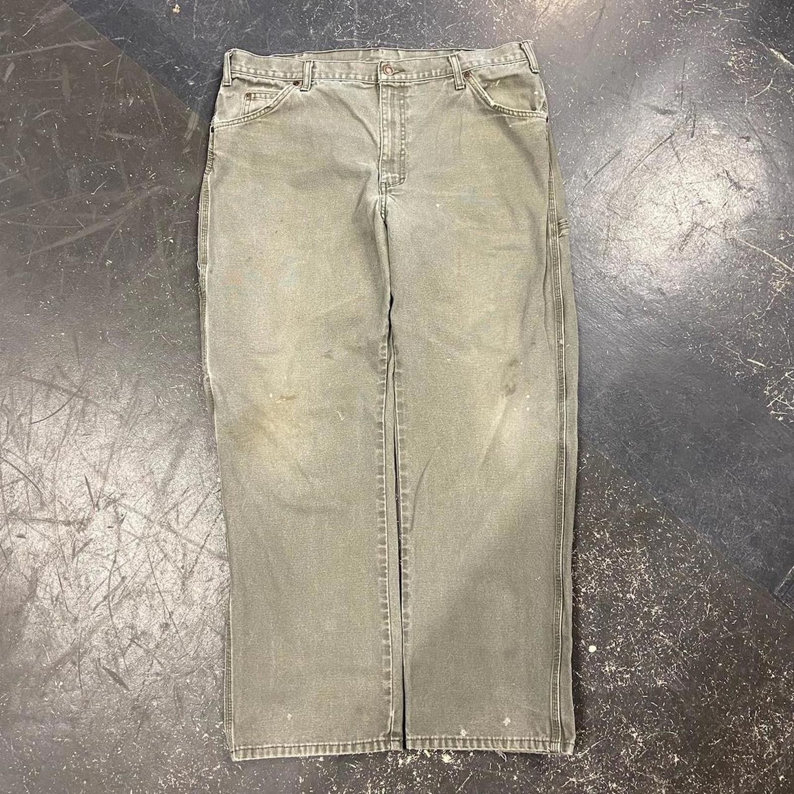 Dickies Vintage Faded Olive Dickies Work Pants Size US 38 / EU 54 - 4 Thumbnail
