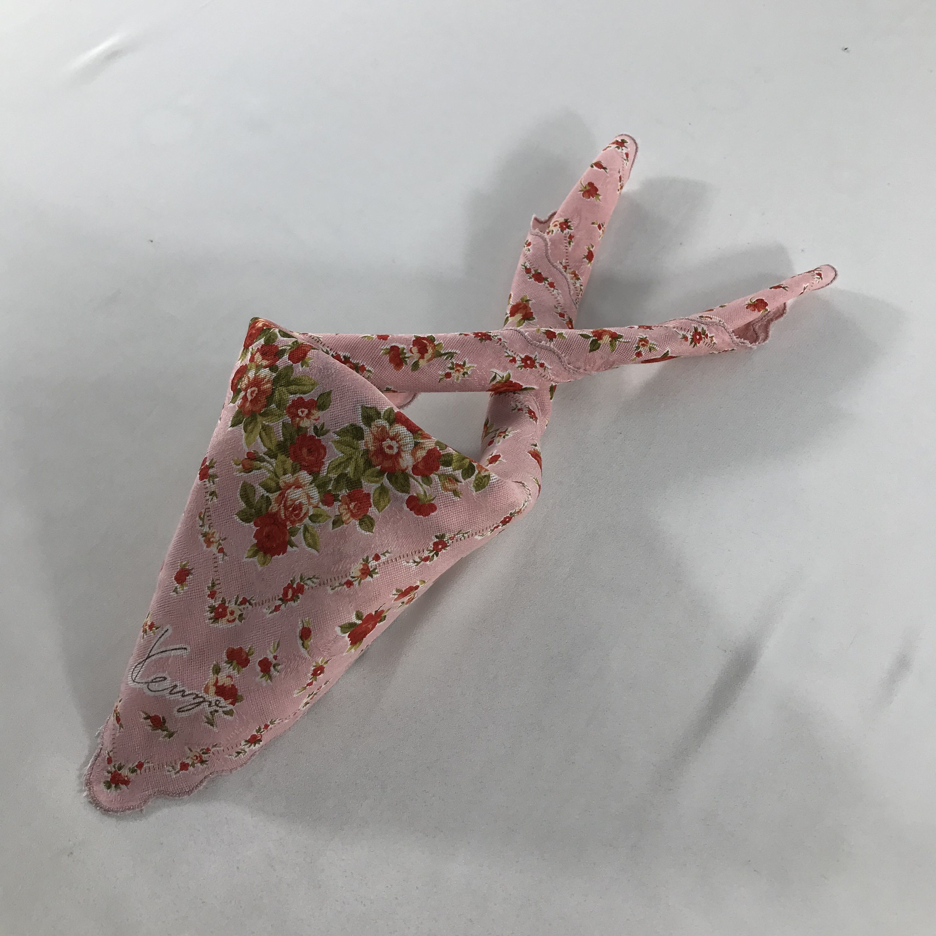 Kenzo × Vintage Kenzo Floral Handkerchief Neckerchief Bandana H21 Size ONE SIZE - 3 Thumbnail