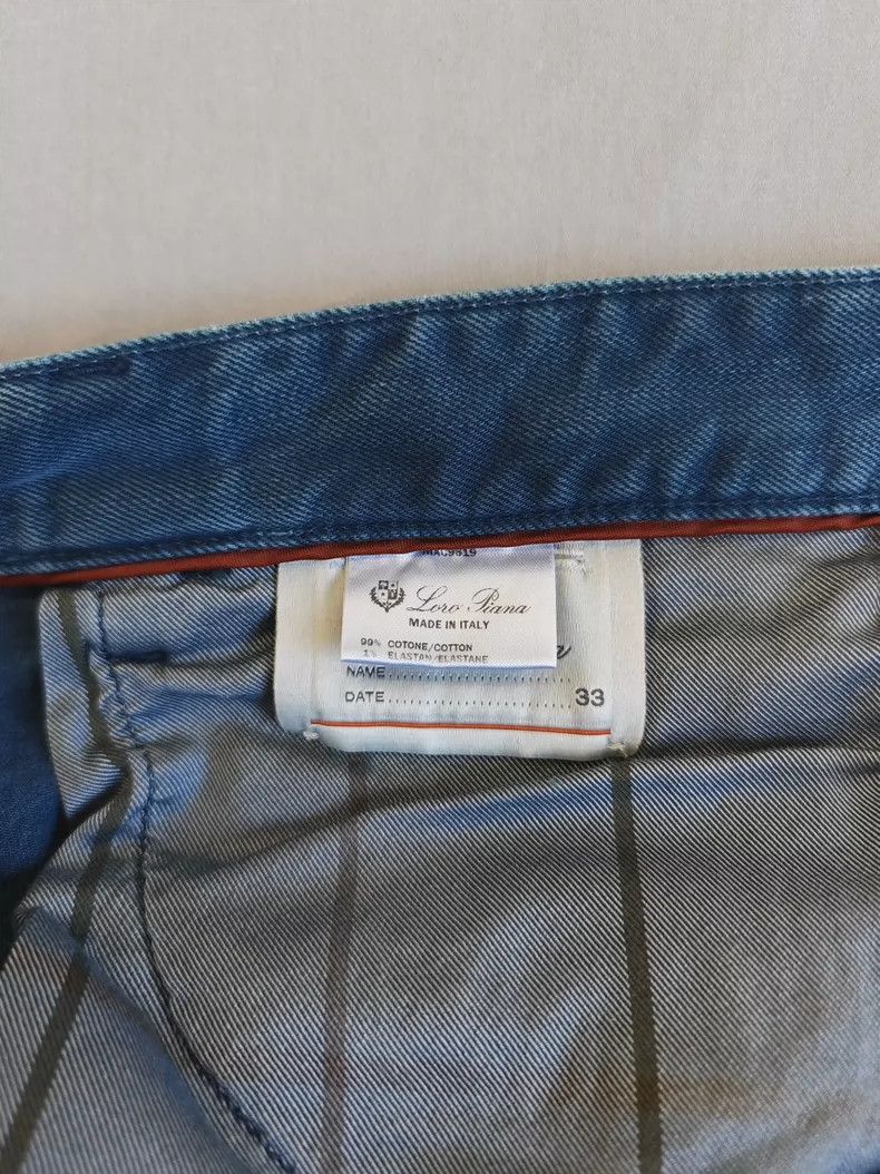 Loro Piana LORO PIANA Men's casual water-wash denim jeans Size US 33 - 3 Thumbnail