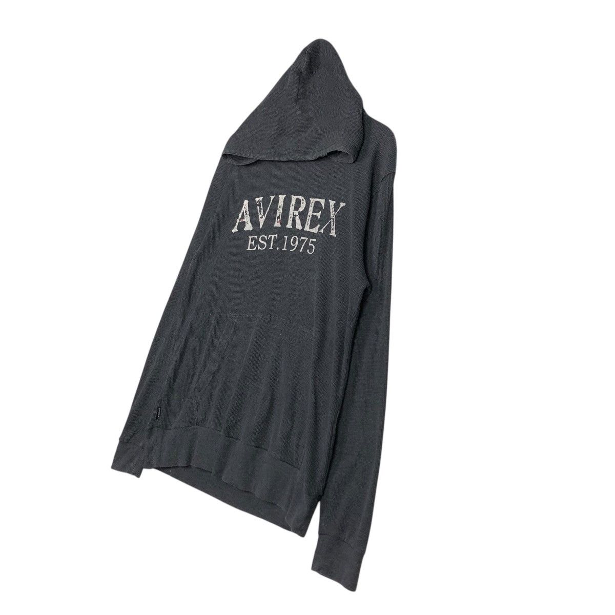 Avirex 📌Vintage Hoodie Avirex Pull Over Big Logo Over Print Size US XL / EU 56 / 4 - 3 Thumbnail