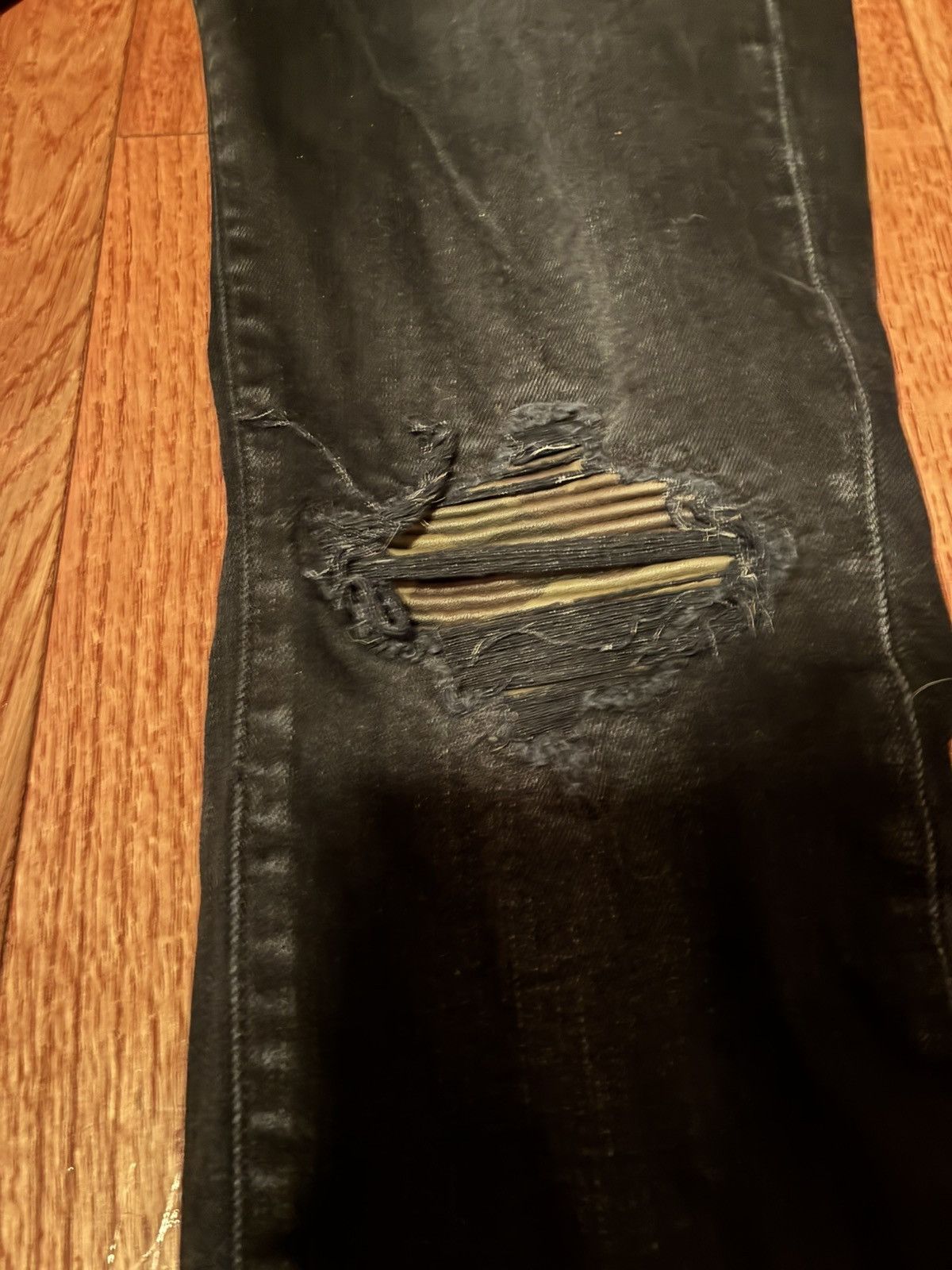 Amiri AMIRI Core Applique Denim Skinny Jeans Size US 31 - 2 Thumbnail