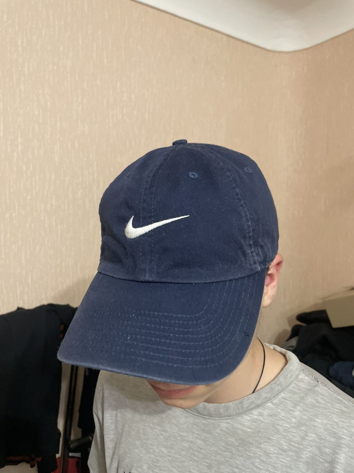 Nike × Vintage Vintage Nike Swoosh Logo Cap Y2K Size ONE SIZE - 1 Thumbnail