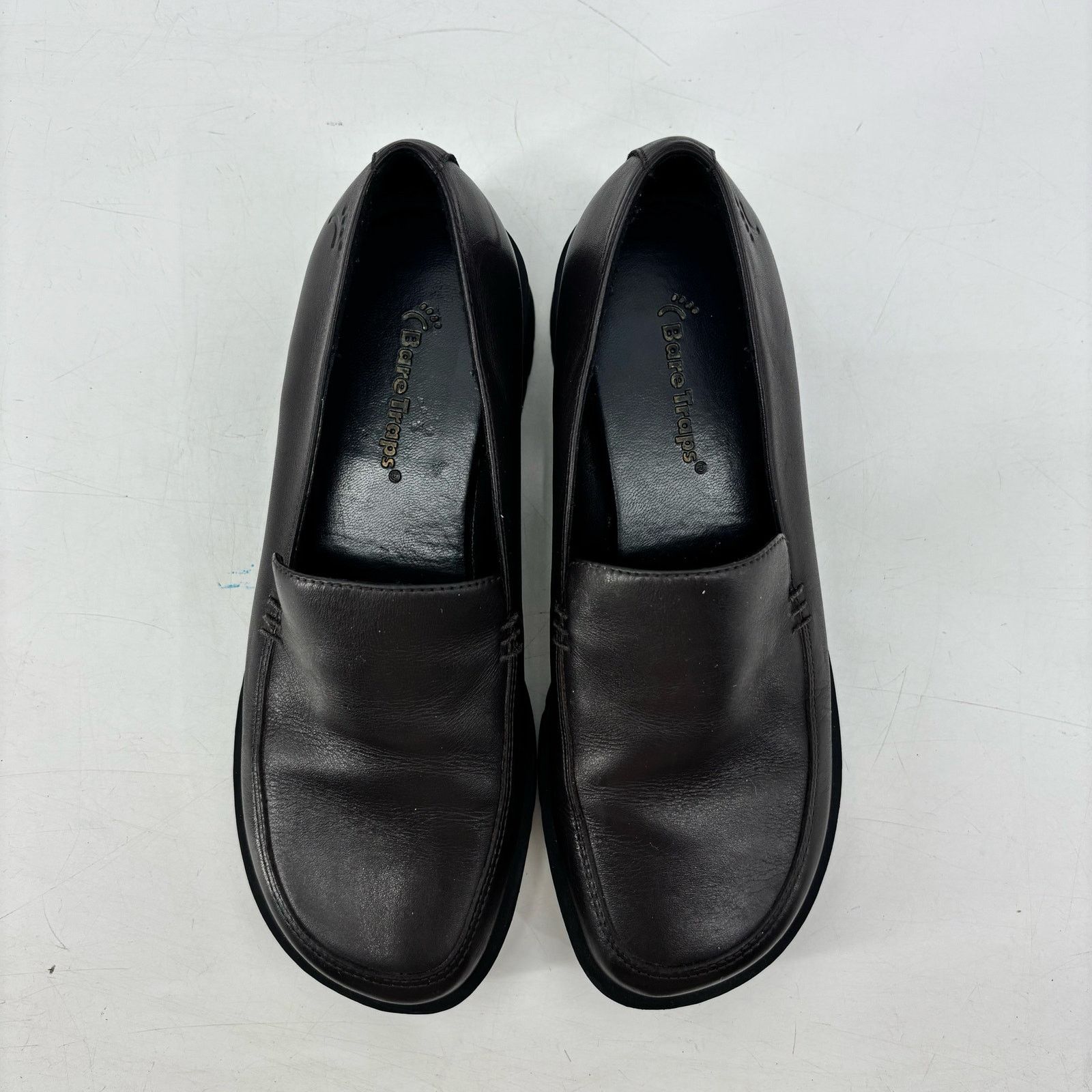 Other Bare Traps Ecstasy Brown Womens Loafers Size 6 Leather Slip Size US 6 / IT 36 - 4 Thumbnail