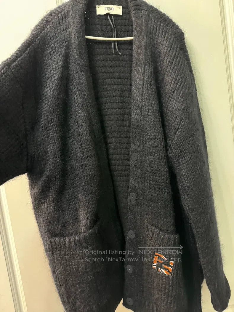 Fendi Fendi Black open-front sweater jacket Size S / US 4 / IT 40 - 1 Thumbnail