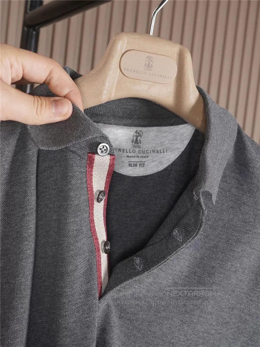 Brunello Cucinelli Brunello Cucinelli Gray Short Sleeve Polo. Size US S / EU 44-46 / 1 - 2 Thumbnail