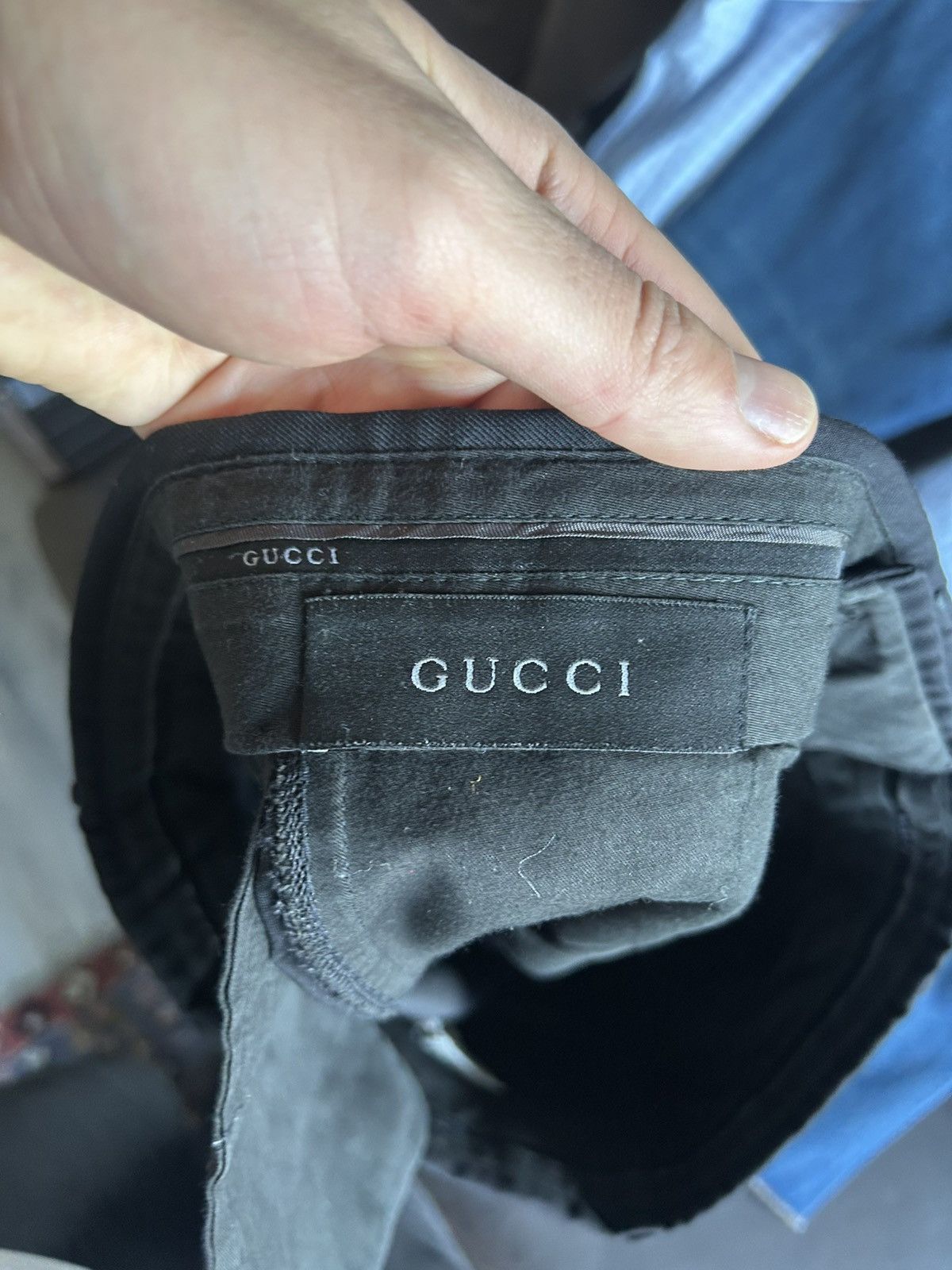 Gucci Gucci Black Wool Formal Trousers with Classic Pleats Size US 34 / EU 50 - 9 Thumbnail