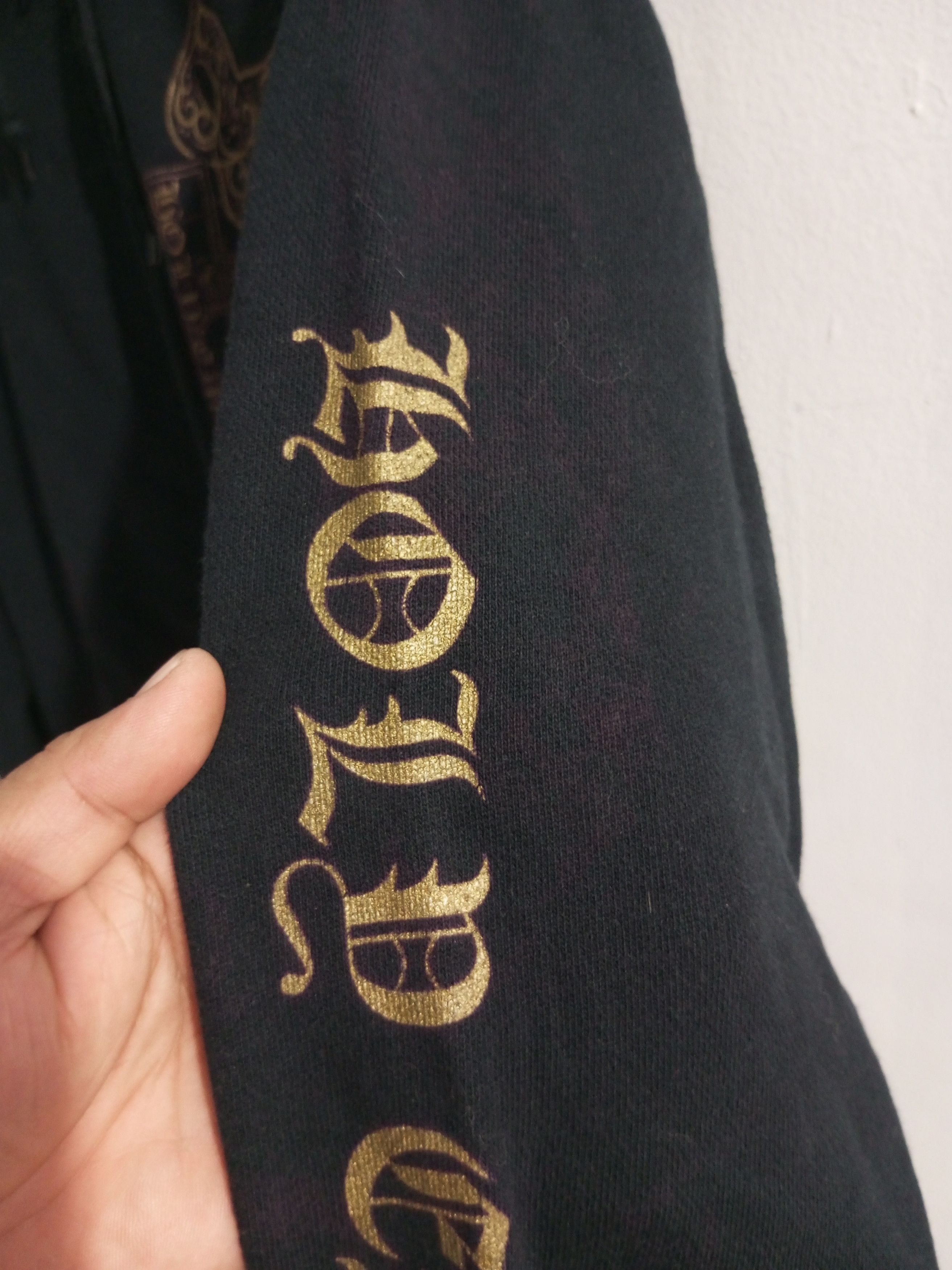 If Six Was Nine × Japanese Brand × Le Grande Bleu (L.G.B.) Vintage "bold emperor" Spellout fur hoodie Size US XL / EU 56 / 4 - 7 Thumbnail