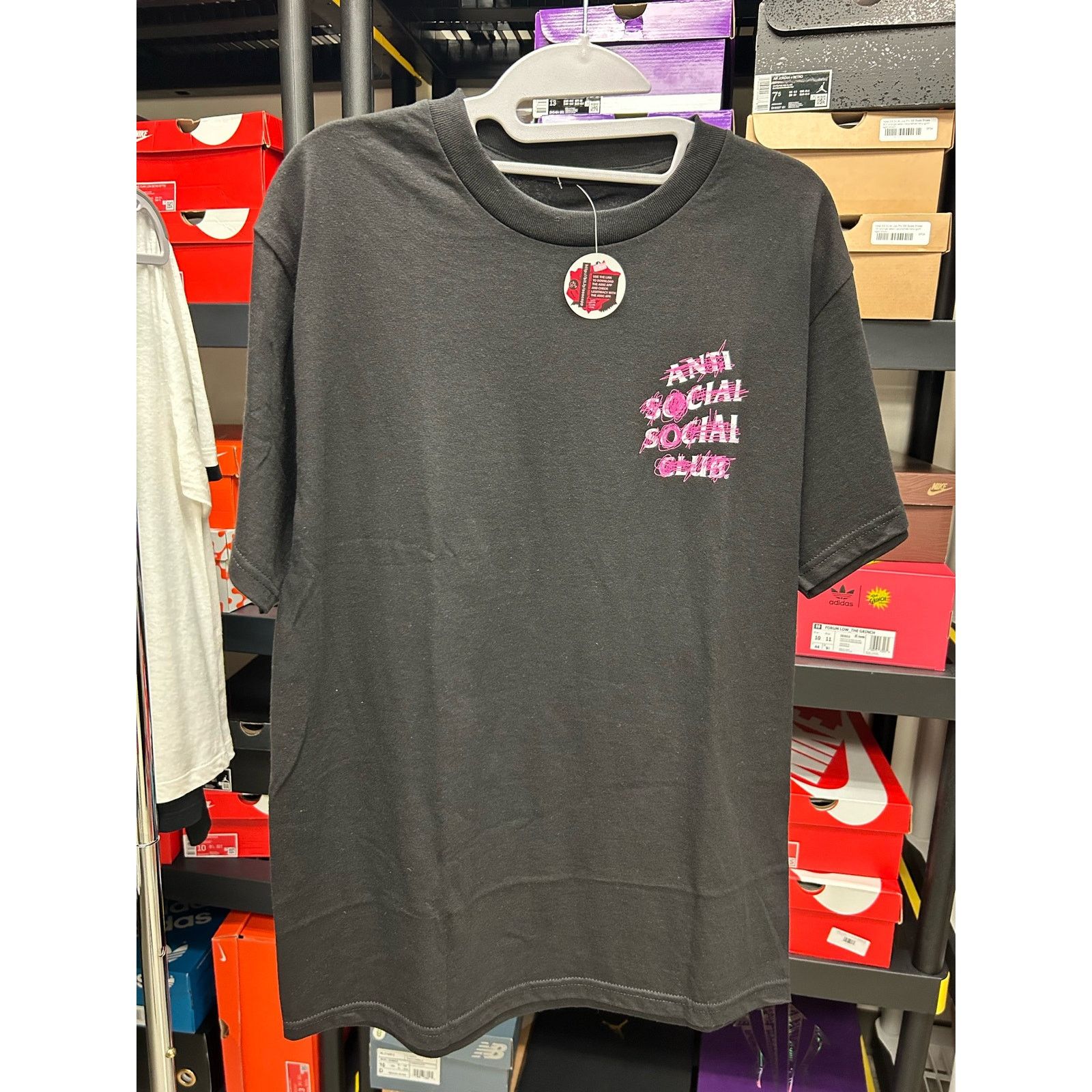 image of Anti Social Social Club Nevermind Tee / Size M / in Black, Men's