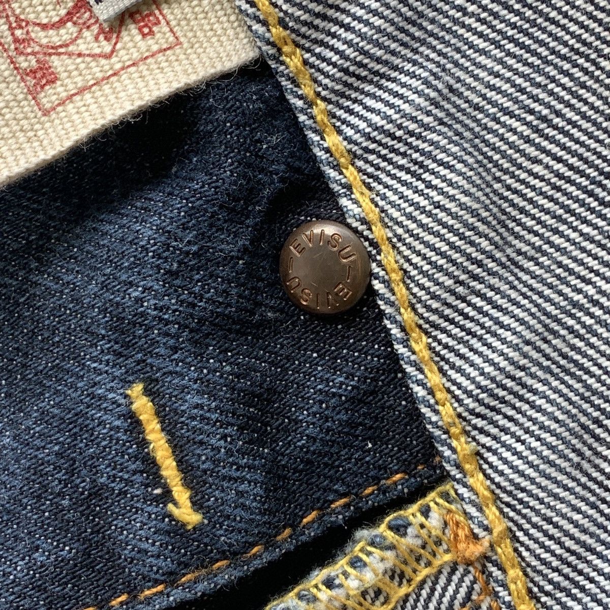 Evisu SALE!! 🤝🏼 EVISU SEAGUL INSIDE OUT SELVEDGE JEANS Size US 31 - 14 Thumbnail