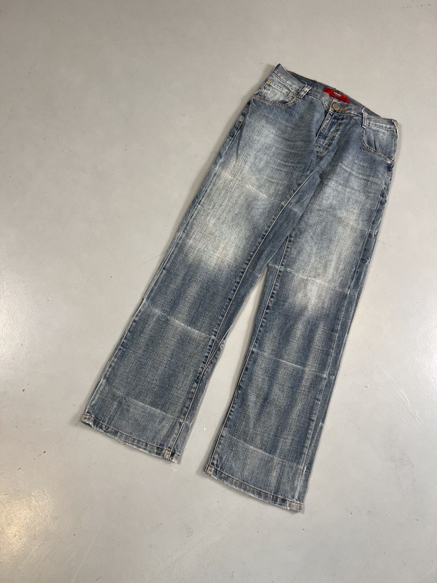Vintage Vintage Evisu inspired buckle belt denim Size US 30 / EU 46 - 2 Thumbnail
