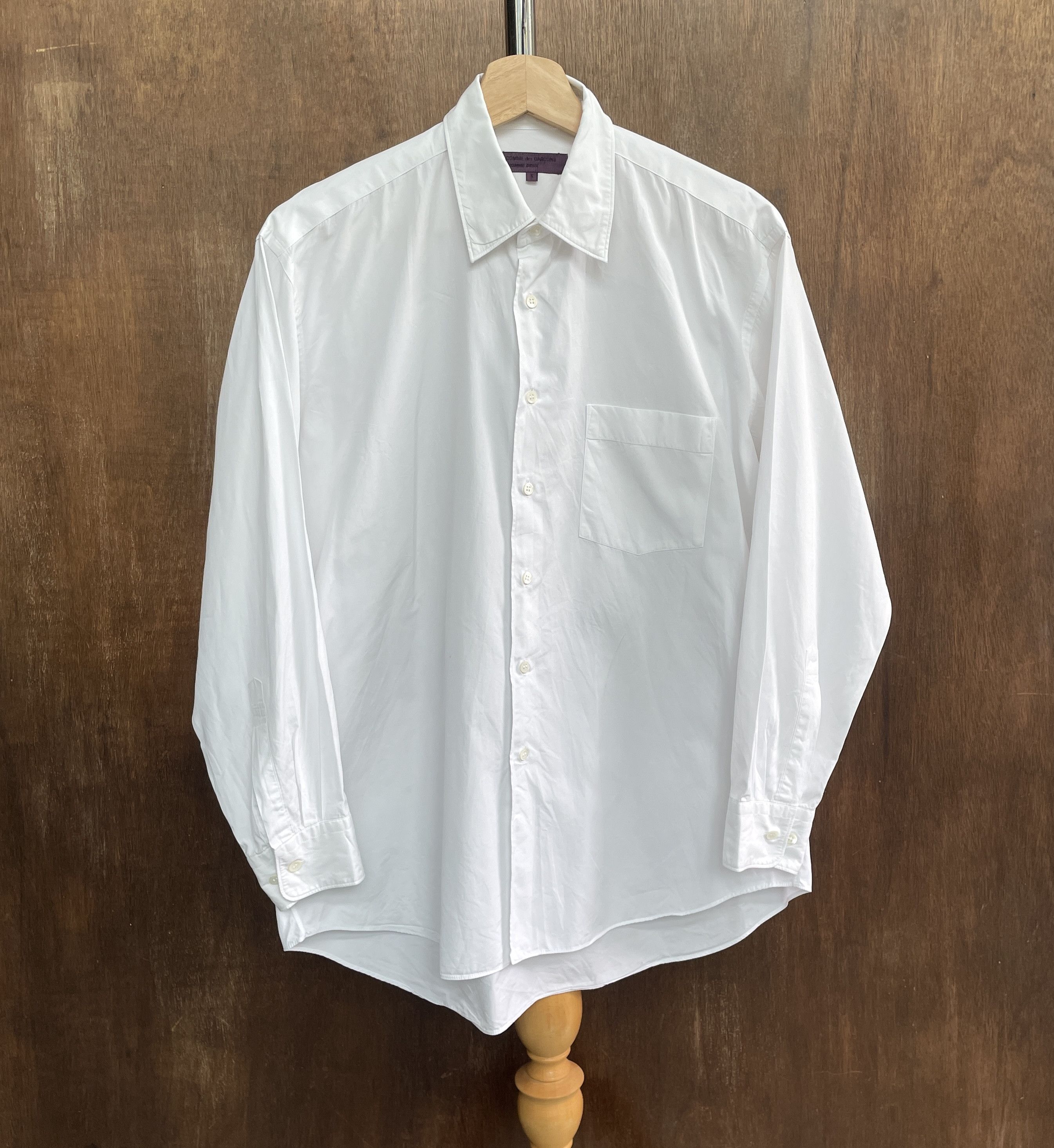 Comme des Garcons Homme Deux COMME des GARCONS HOMME DEUX 90's Classic White Shirt Size US S / EU 44-46 / 1 - 1 Thumbnail