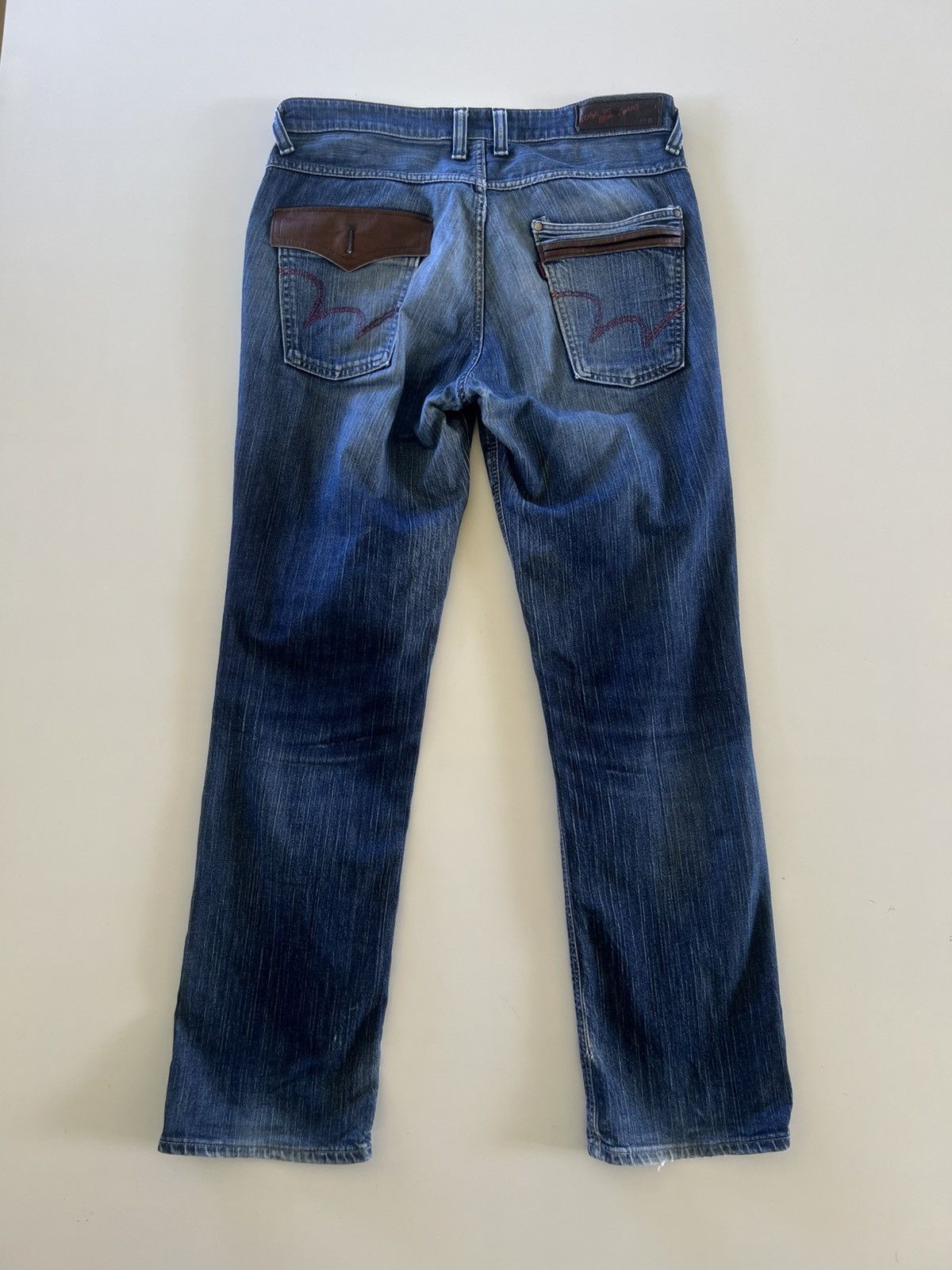 Edwin Edwin Distress Denim Jeans Size 36" Size US 36 / EU 52 - 4 Thumbnail